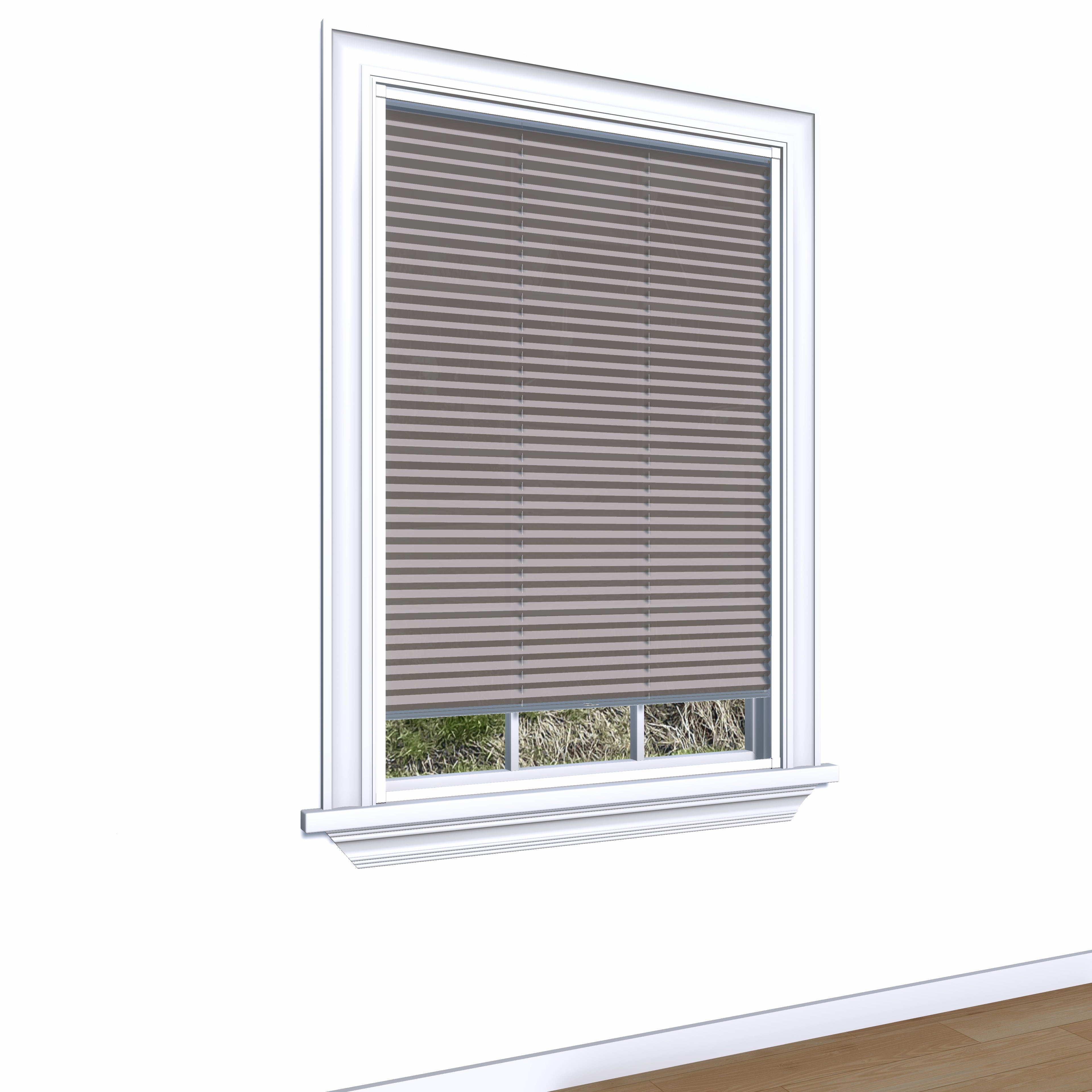 Easy Click honingraat plisségordijn lichtdoorlatend uit de Aqua-collectie in crème, vochtbestendig zonder boren stijlvol energiezuinig en perfect voor vochtige ruimtes.