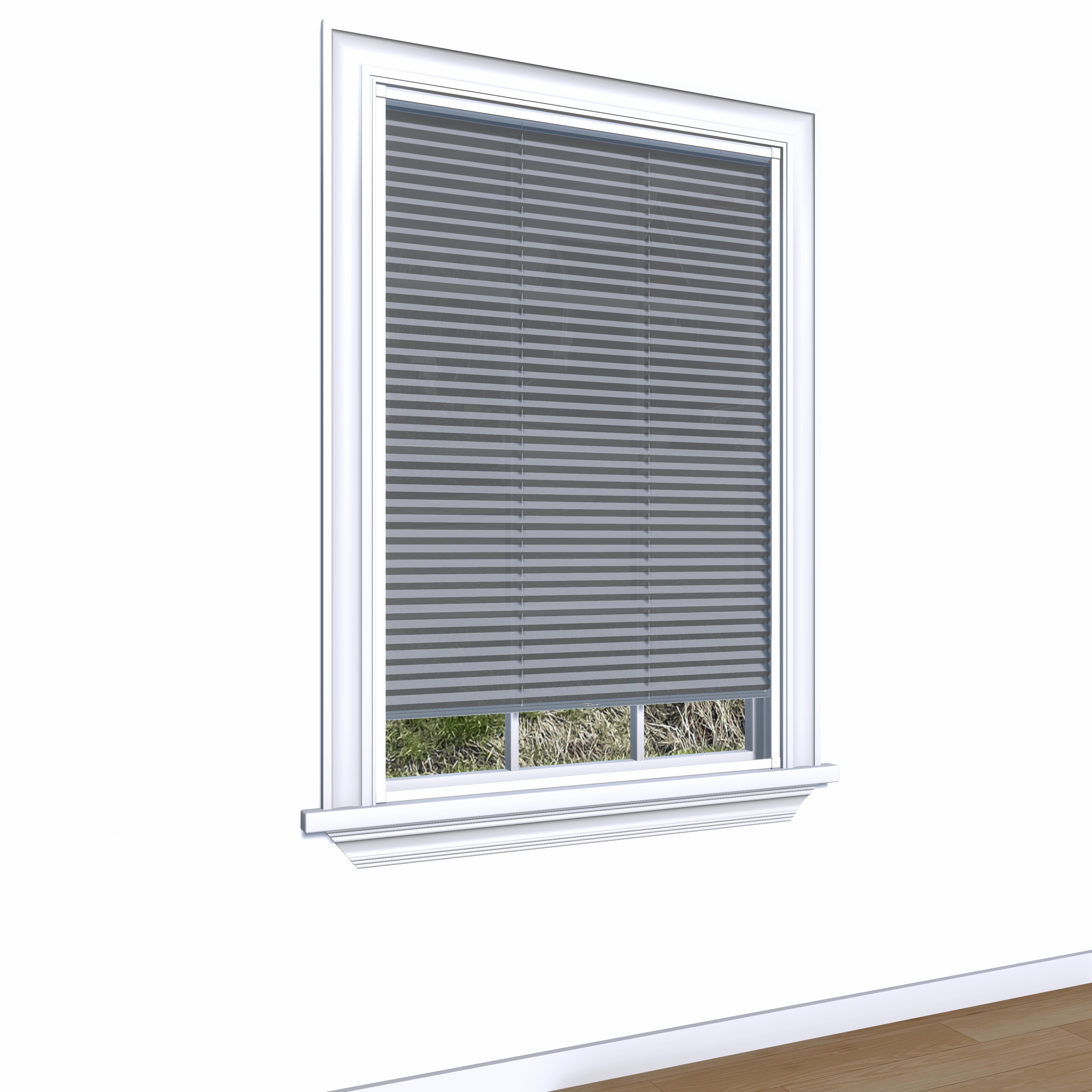 Easy Click Honingraat Plisségordijn lichtdoorlatend - Pure grijs