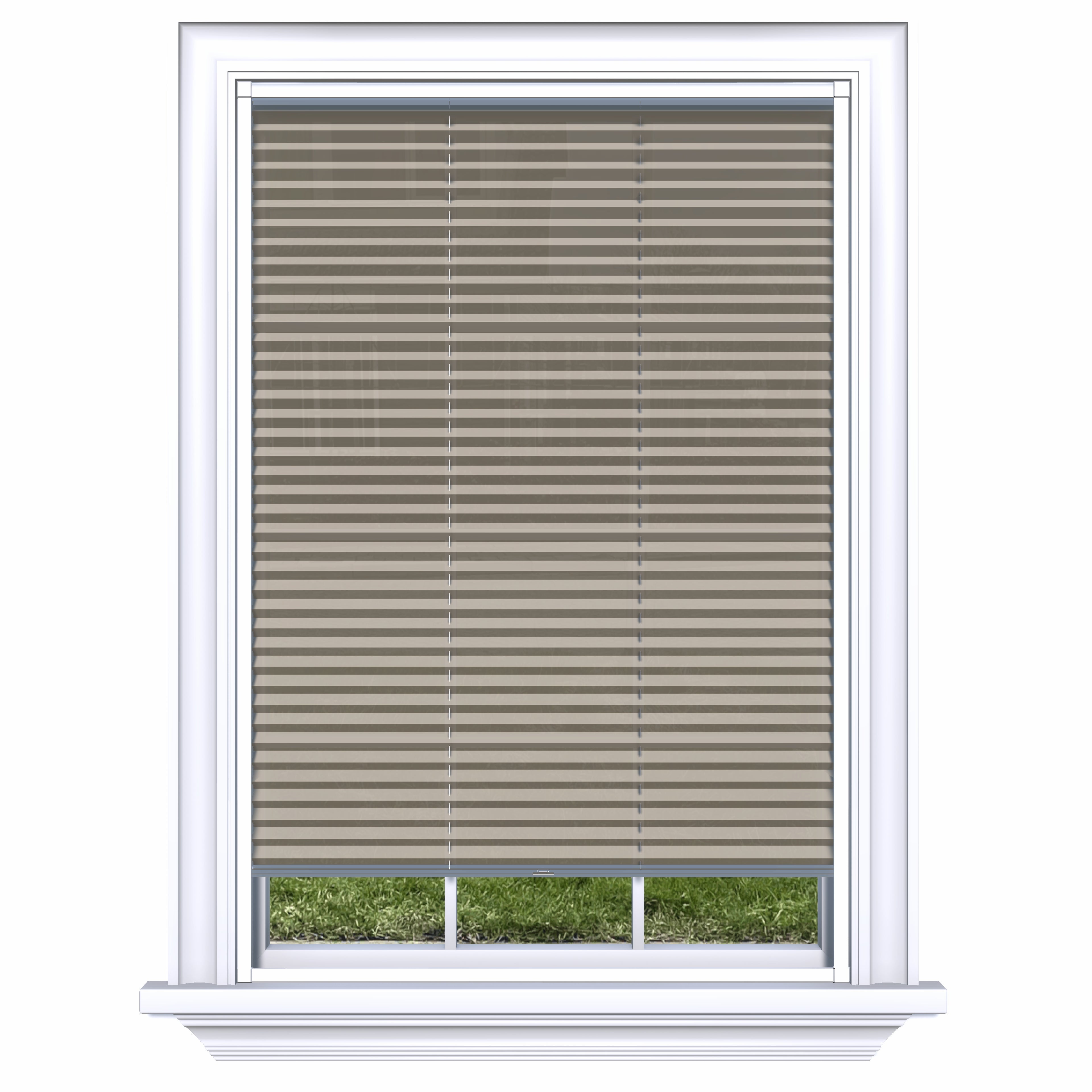 Easy Click Honingraat Plisségordijn lichtdoorlatend - Style taupe