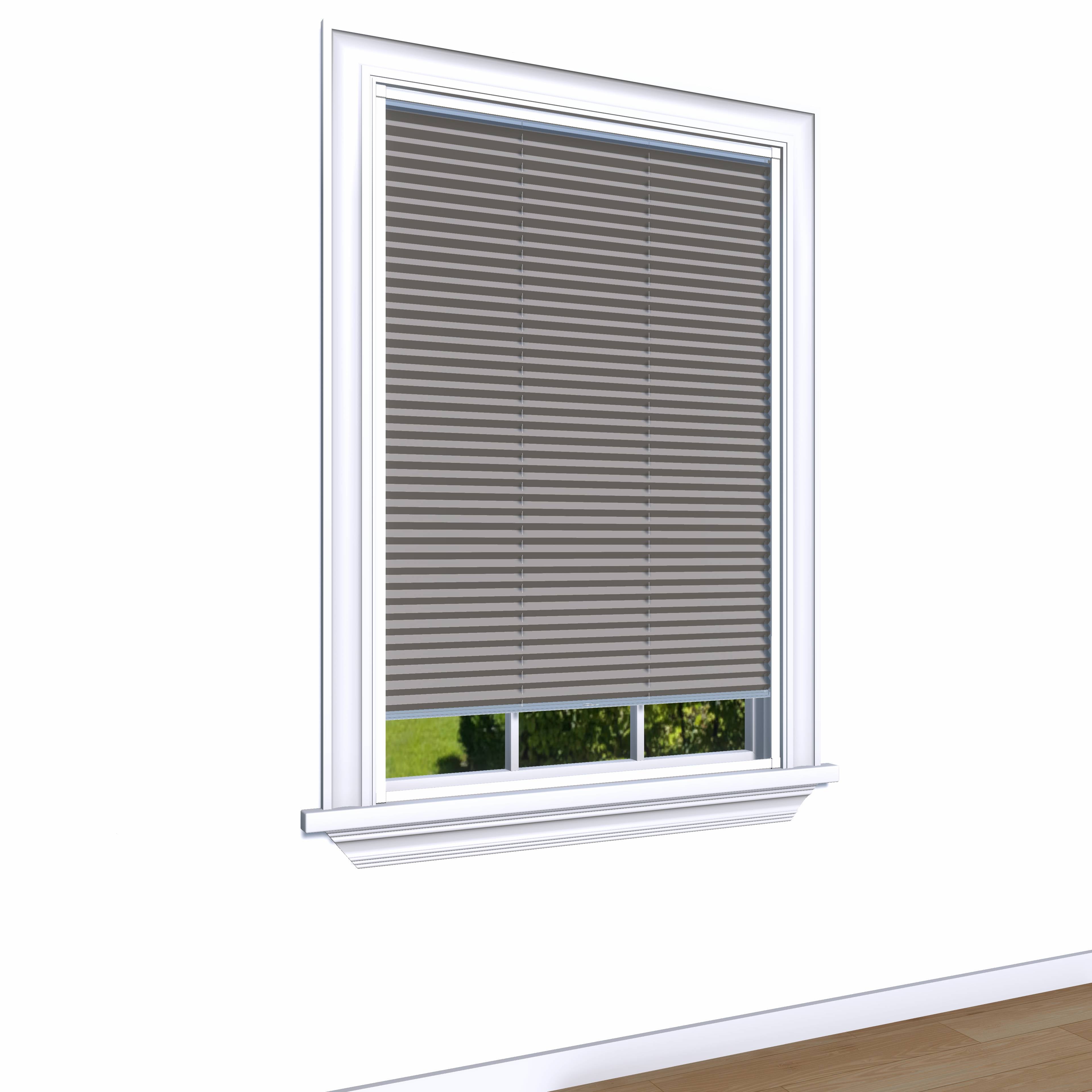 Easy Click honingraat plisségordijn verduisterend uit de Aqua-collectie in lichtbruin zonder boren waterbestendig stijlvol en eenvoudig te monteren.