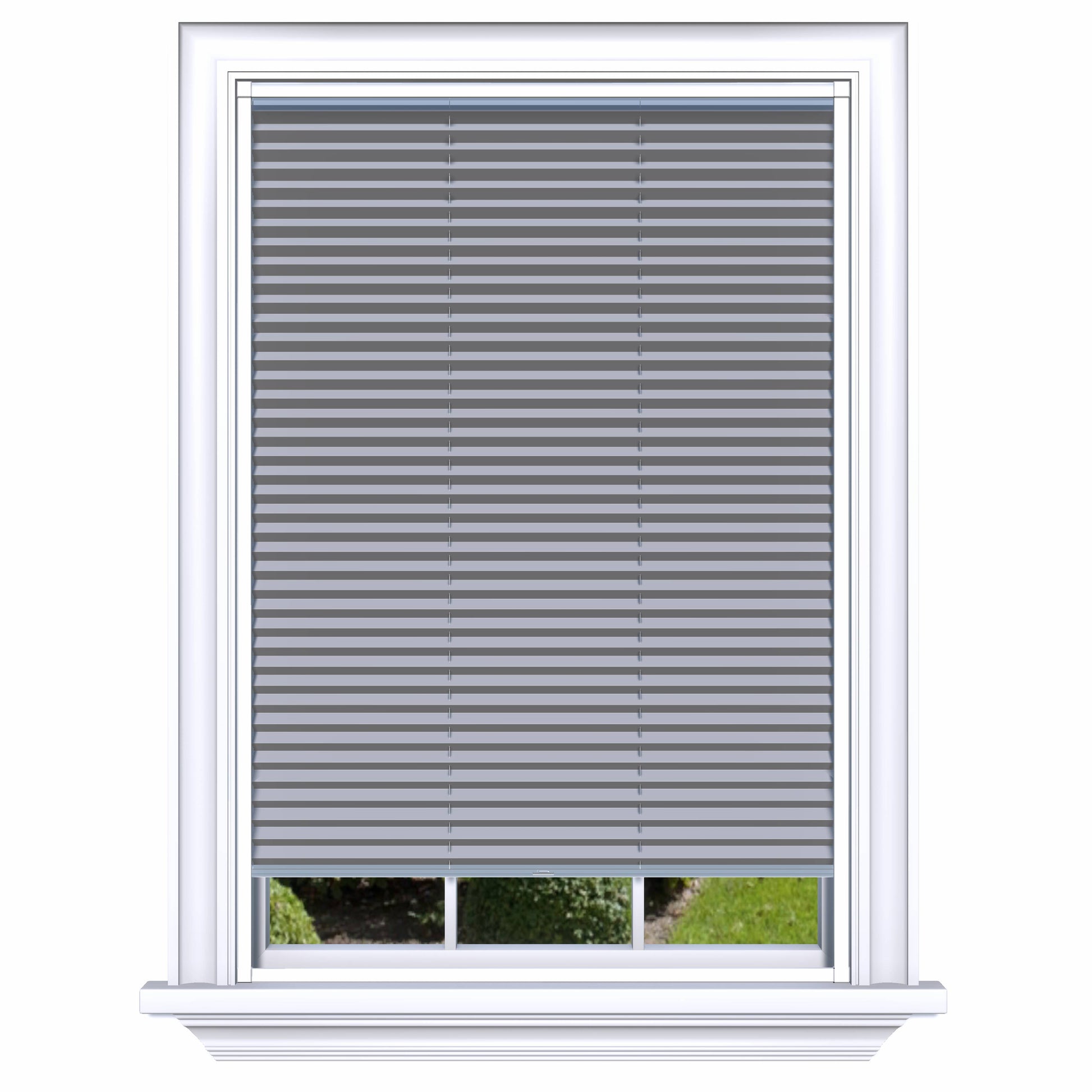 Easy Click Honingraat Plisségordijn verduisterend - Double licht grijs