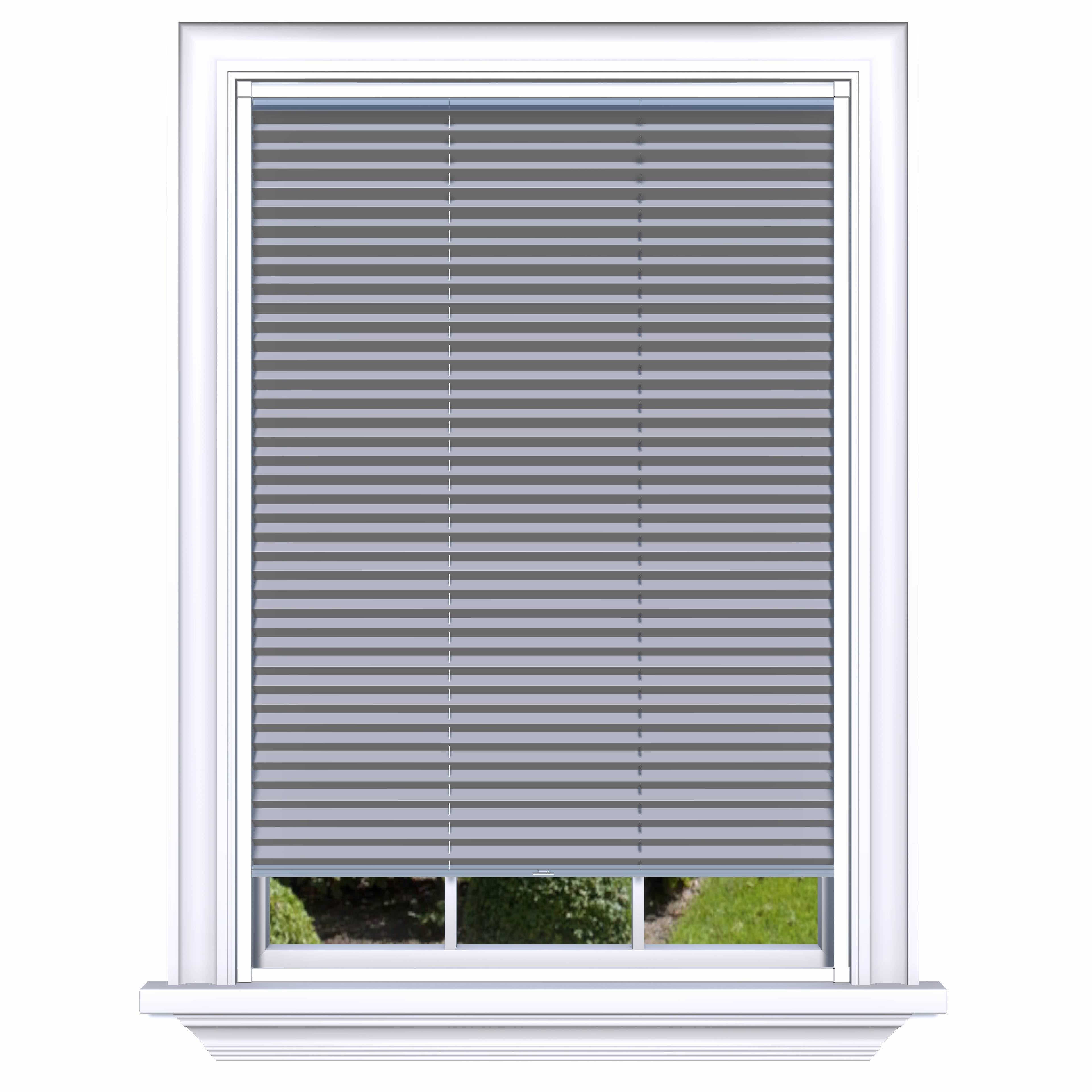 Easy Click Honingraat Plisségordijn verduisterend - Double licht grijs