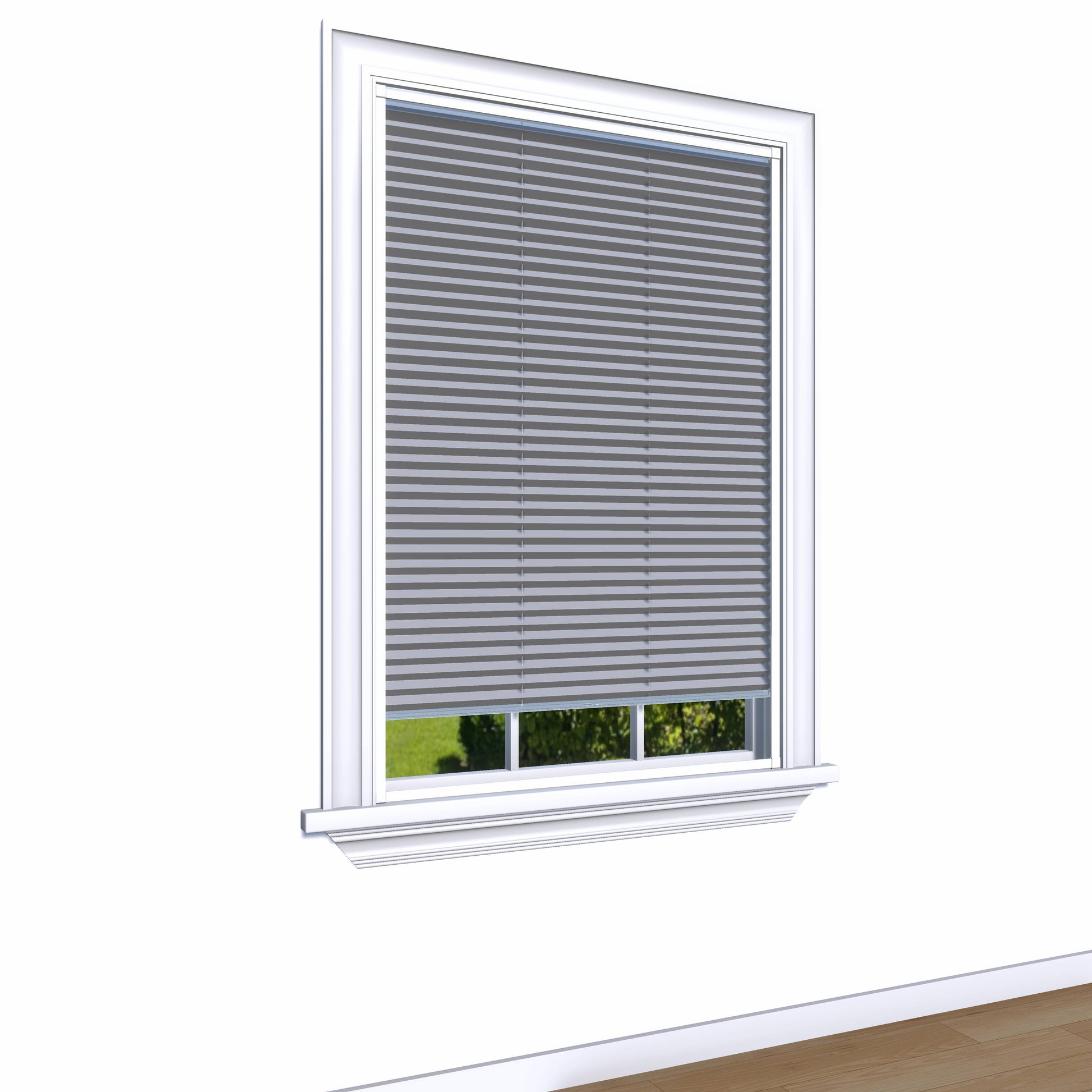 Easy Click Honingraat Plisségordijn verduisterend - Double licht grijs