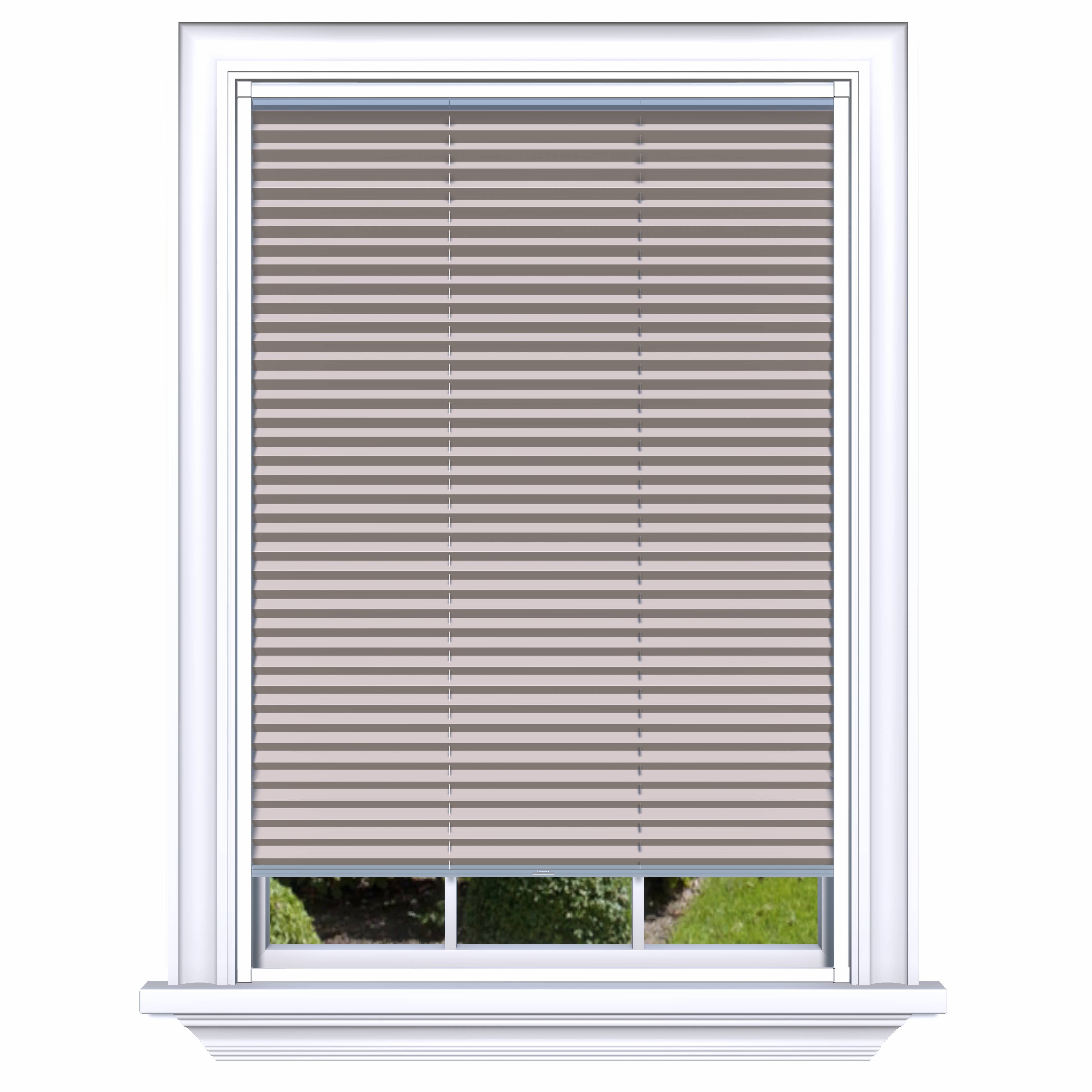 Easy Click Honingraat Plisségordijn verduisterend - Double taupe bruin