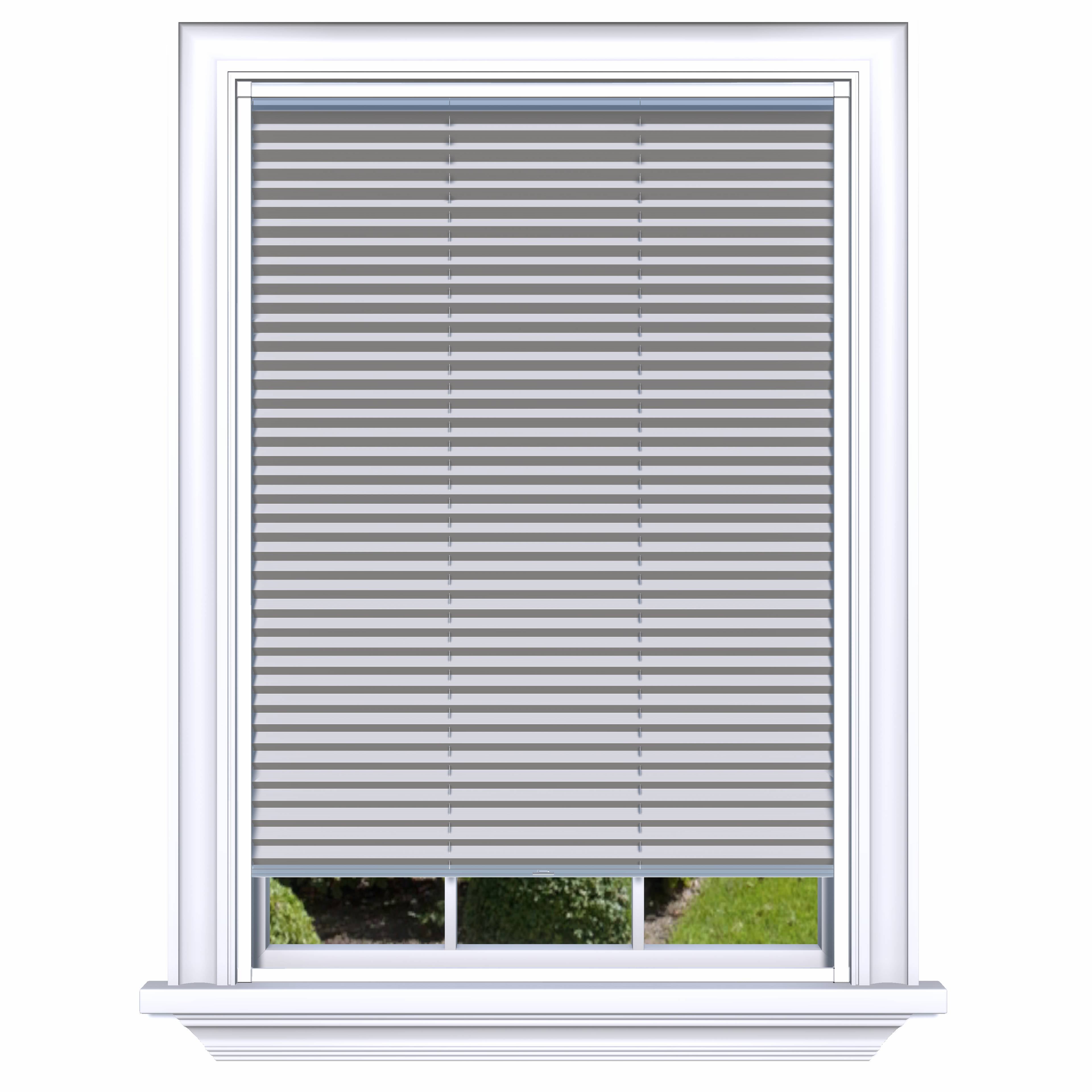 Easy Click Honingraat Plisségordijn verduisterend - Double taupe grijs