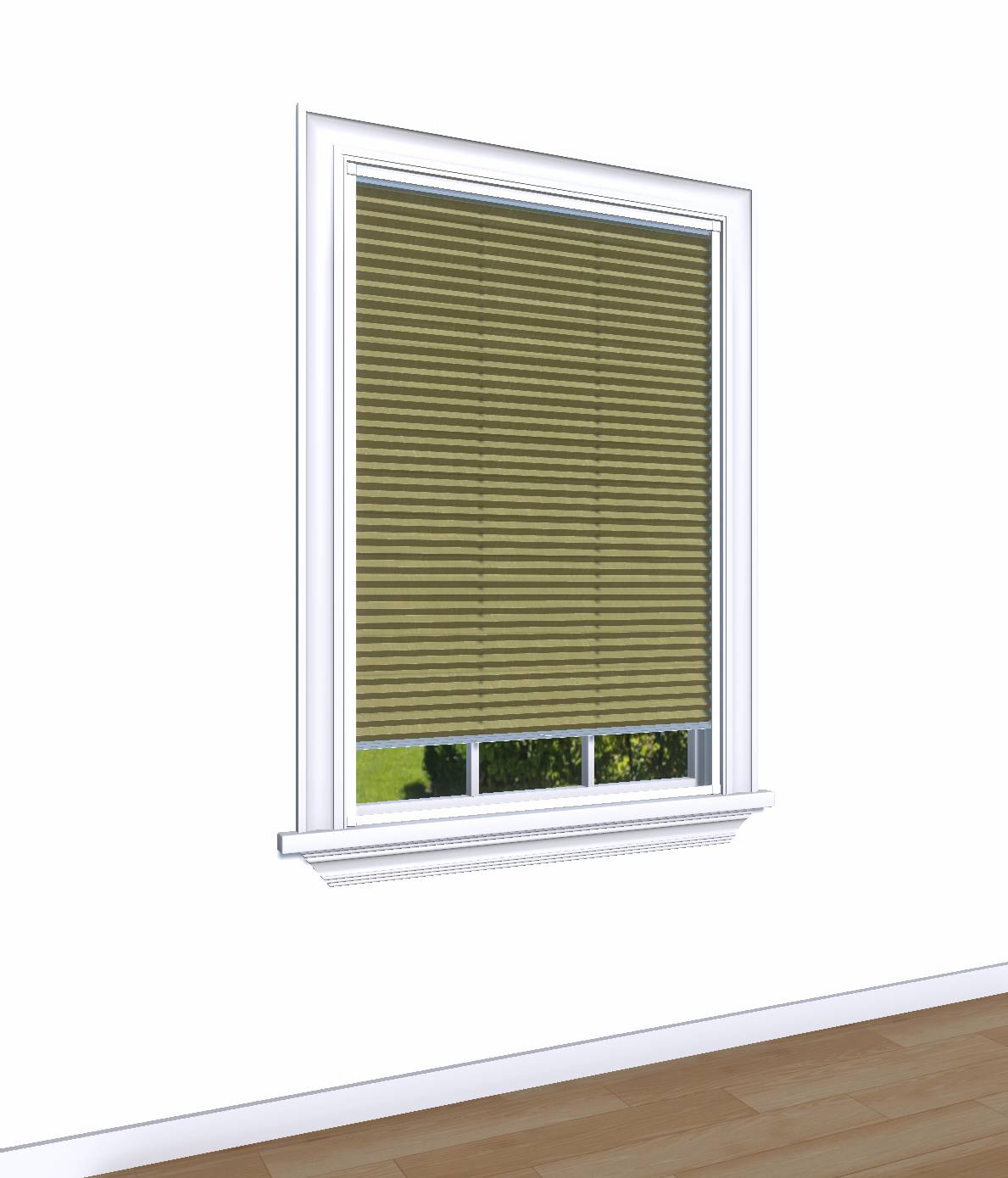 Easy click Honingraat Plisségordijn verduisterend - Pure geel