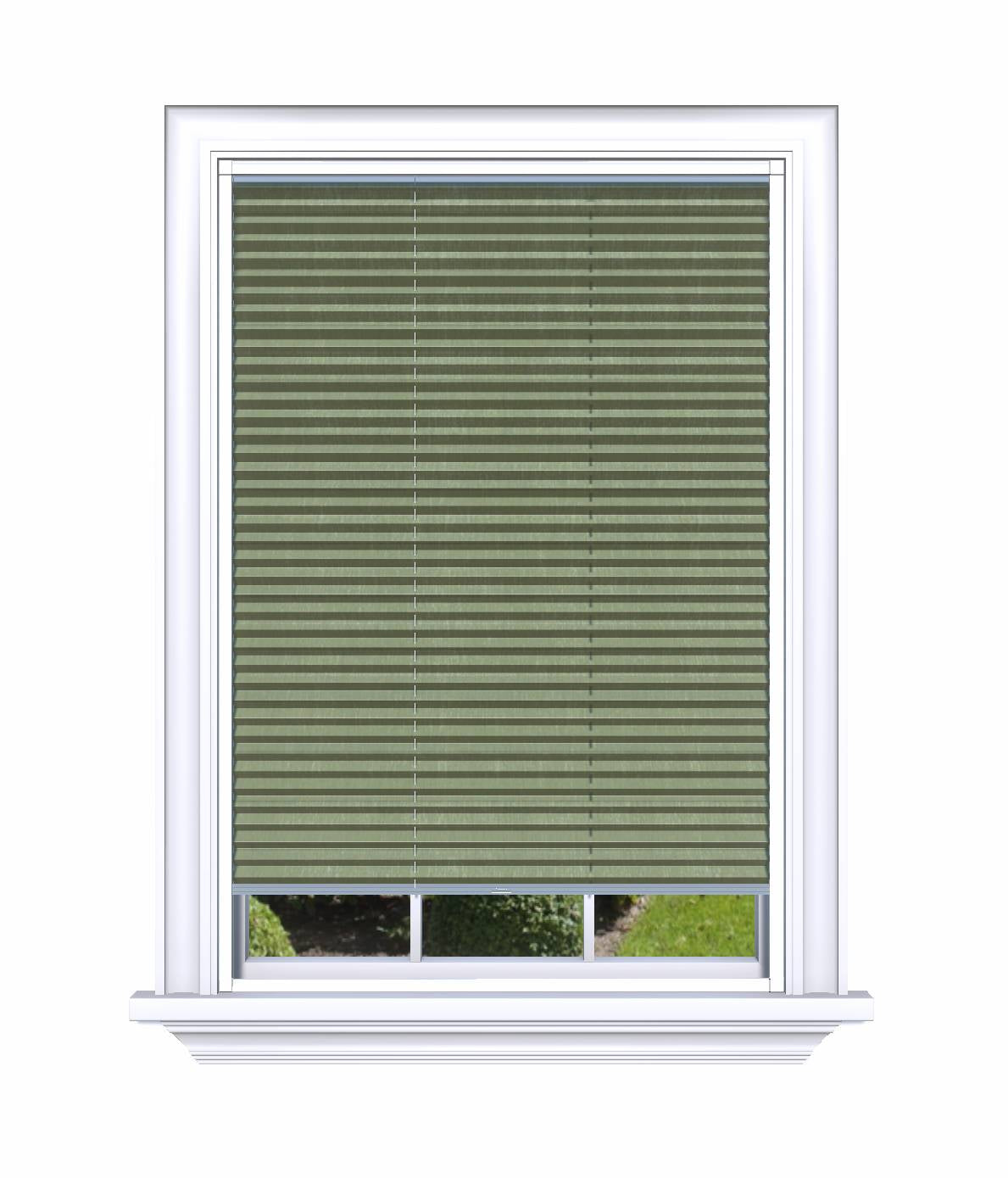 Easy click Honingraat Plisségordijn verduisterend - Pure groen