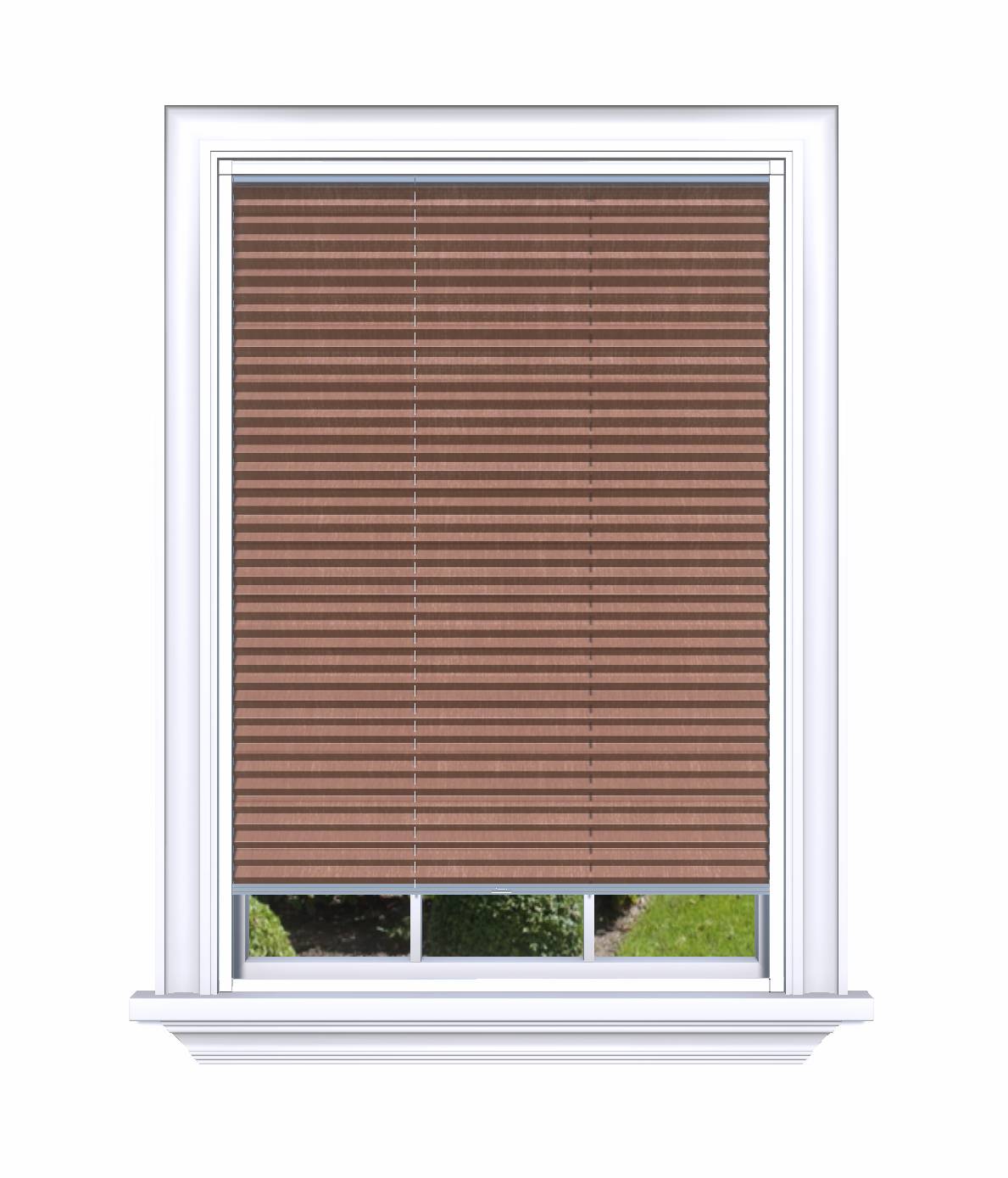 Easy click Honingraat Plisségordijn verduisterend - Pure oranje