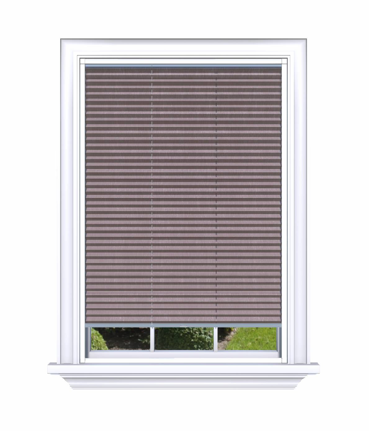 Easy click Honingraat Plisségordijn verduisterend - Pure roze