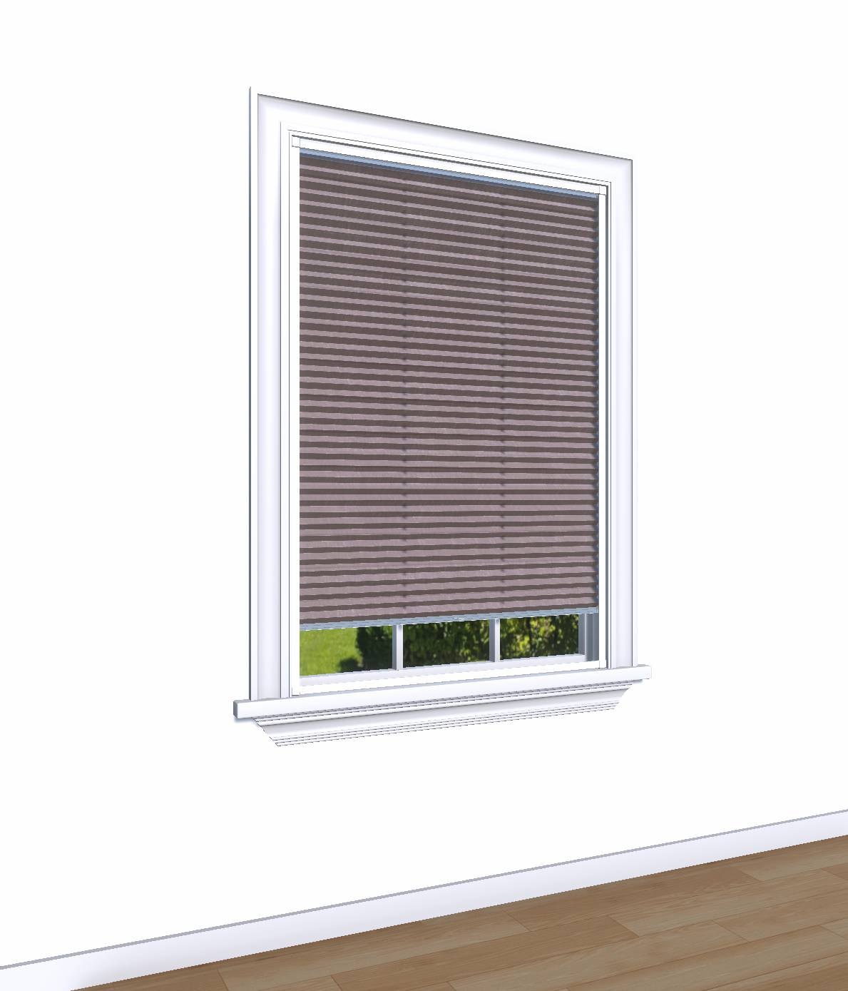 Easy click Honingraat Plisségordijn verduisterend - Pure roze