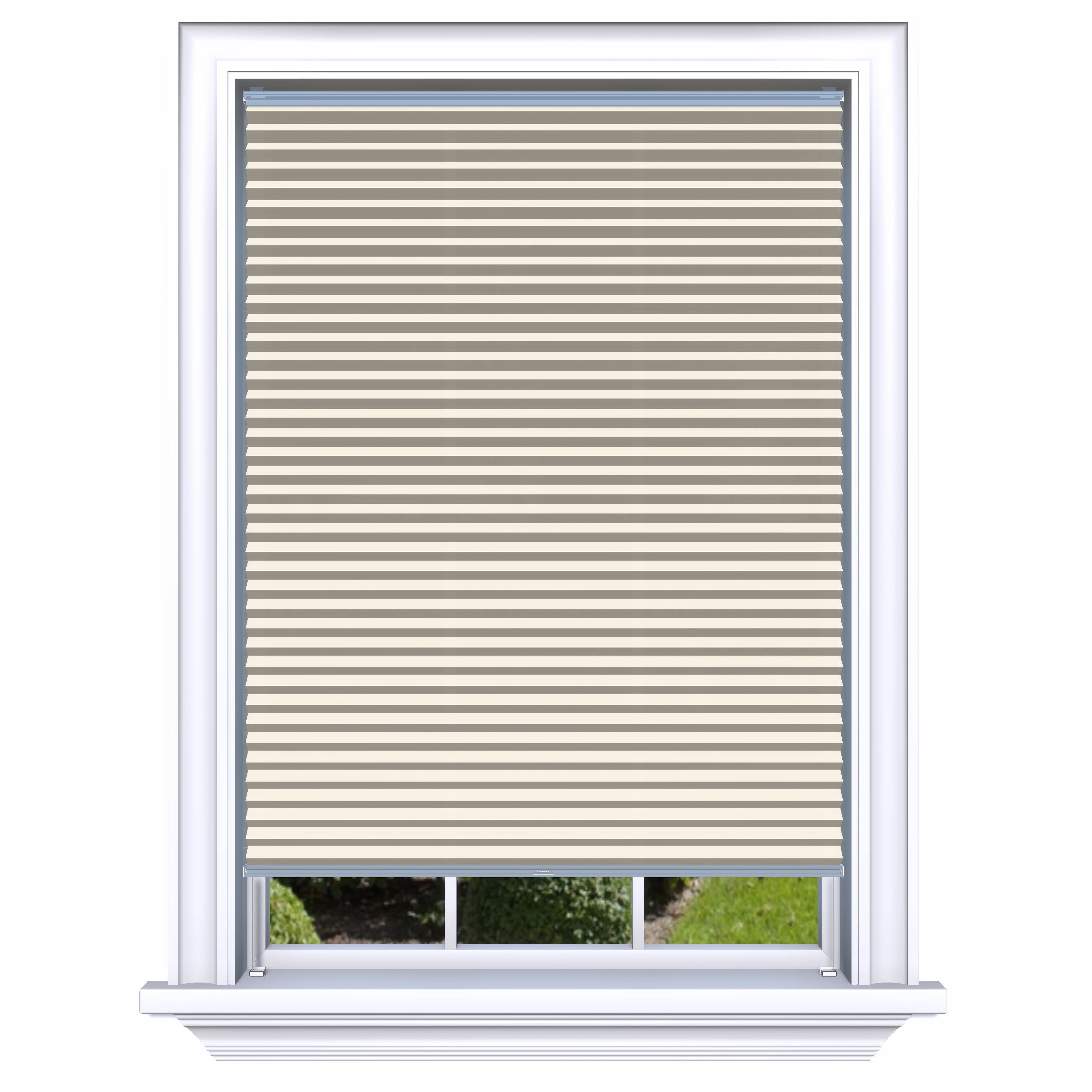 Honingraat Plisségordijn lichtdoorlatend - Double beige