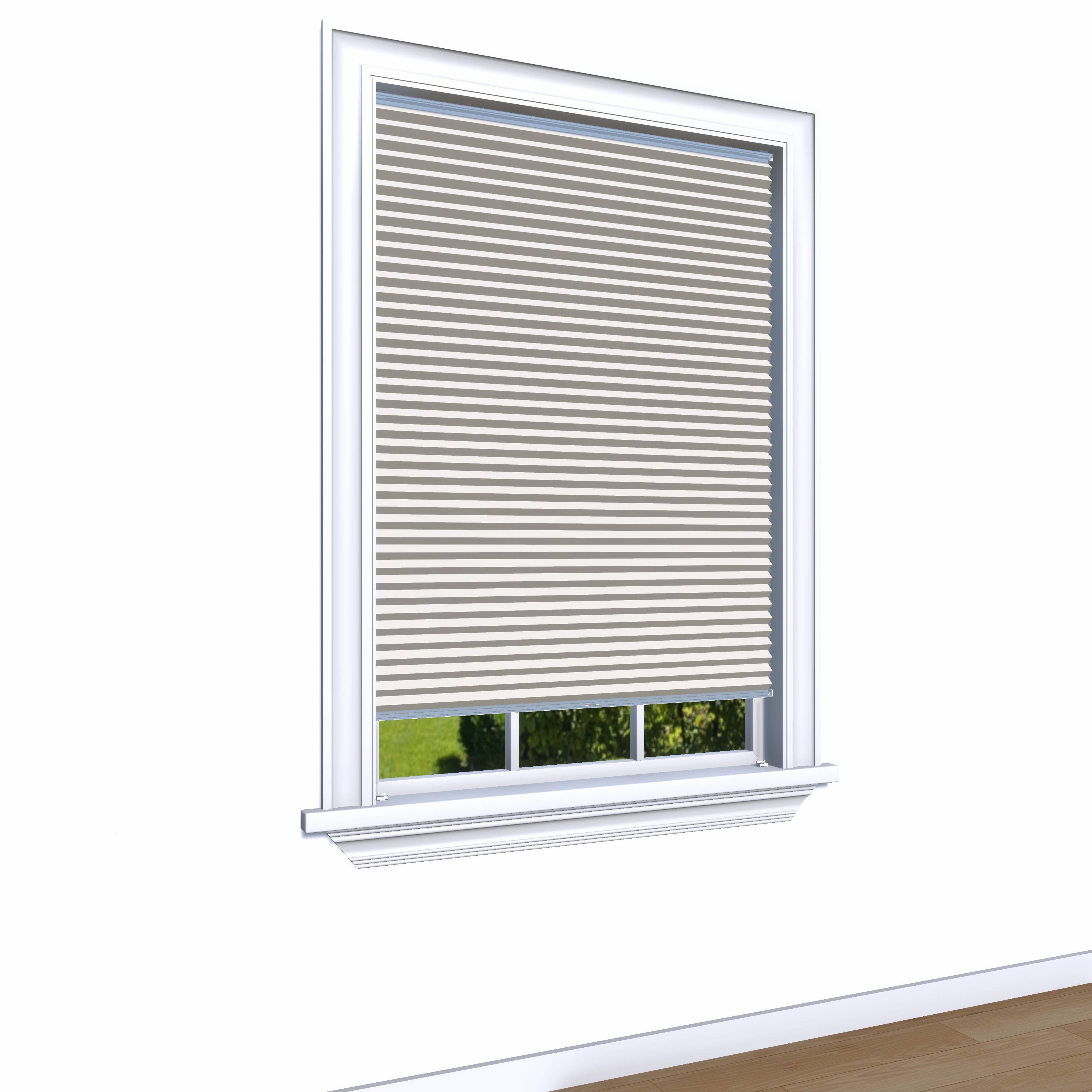 Honingraat Plisségordijn lichtdoorlatend - Double licht beige