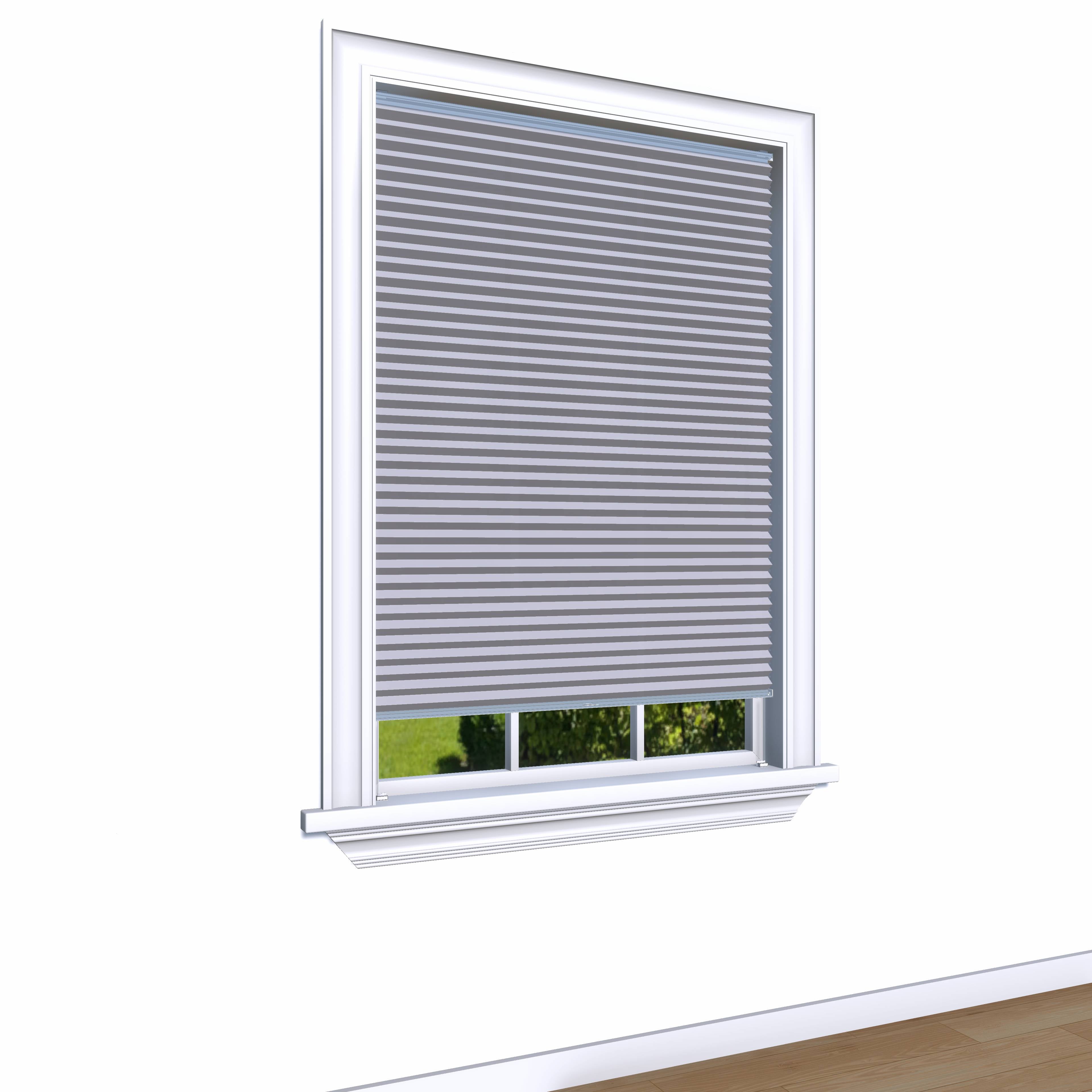 Honingraat Plisségordijn lichtdoorlatend - Double licht grijs