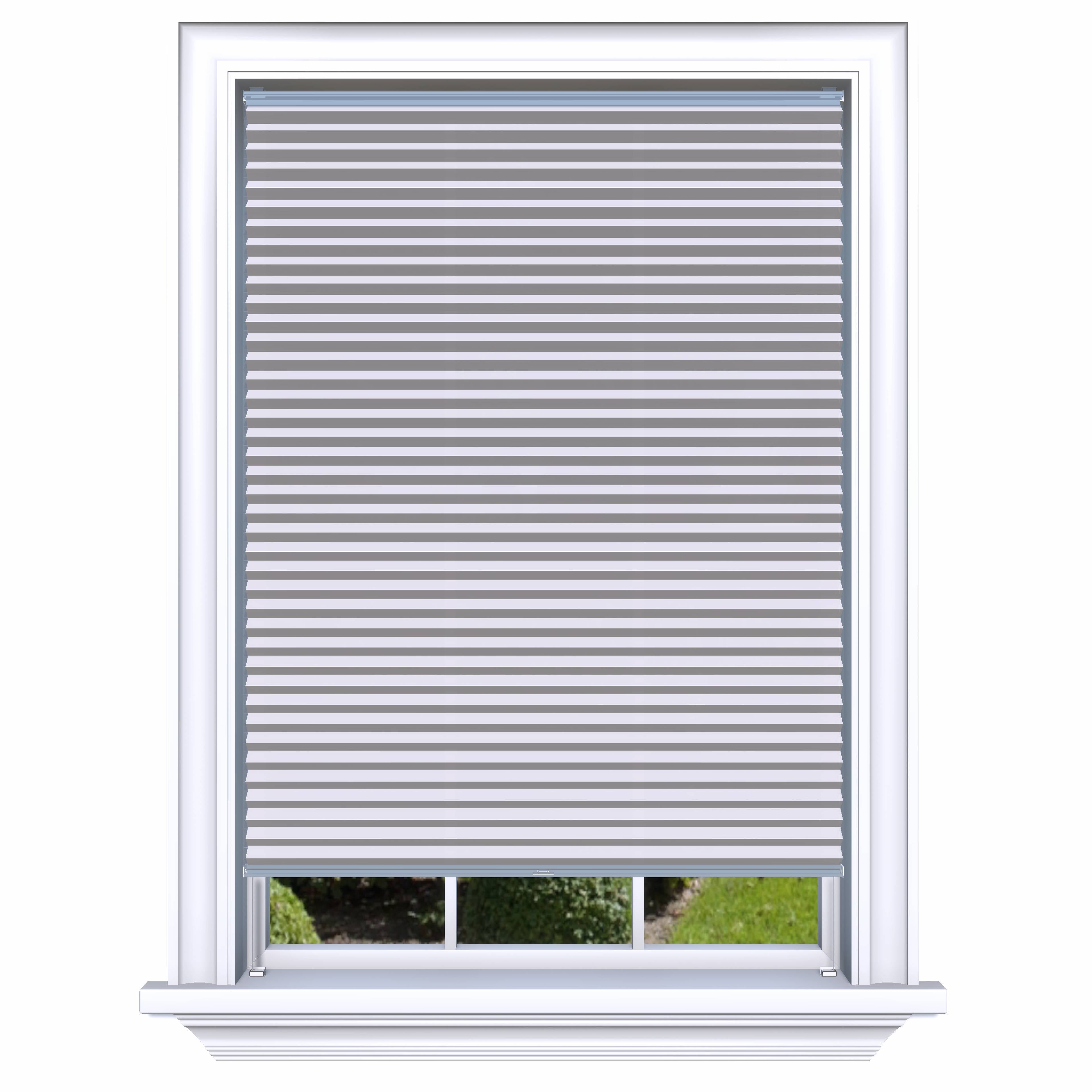 Honingraat Plisségordijn lichtdoorlatend - Double licht taupe