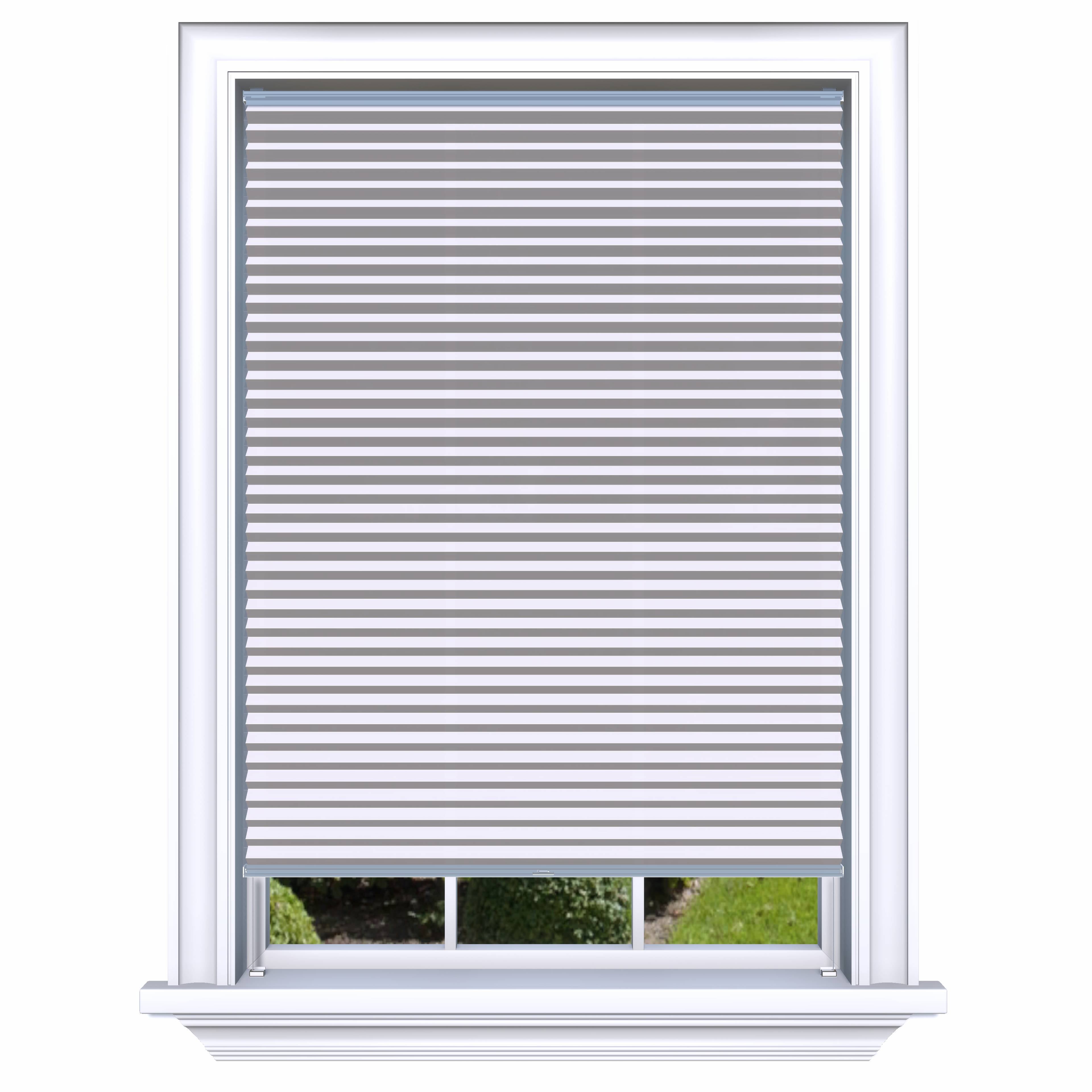 Honingraat Plisségordijn lichtdoorlatend - Double wit