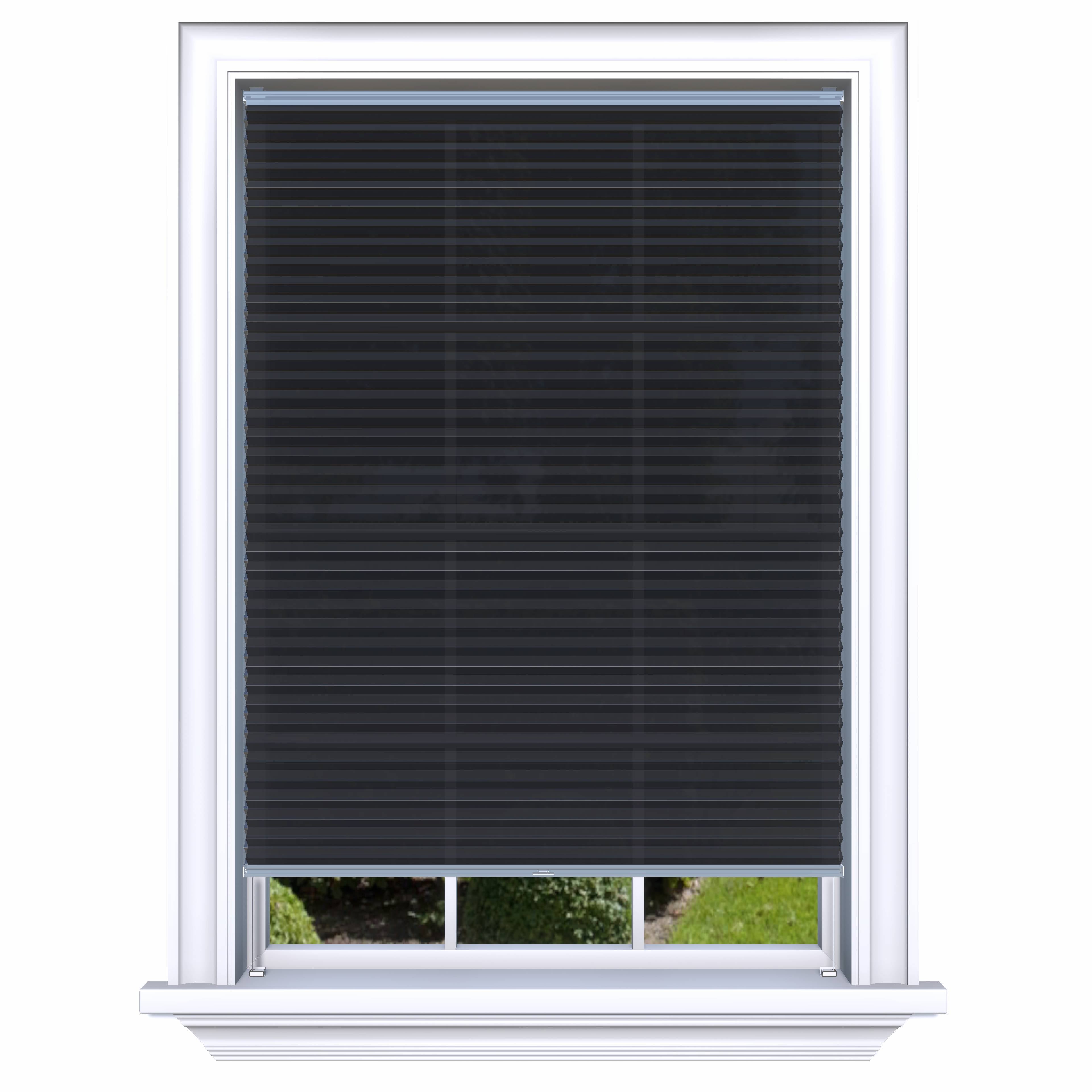 Honingraat Plisségordijn lichtdoorlatend - Double zwart