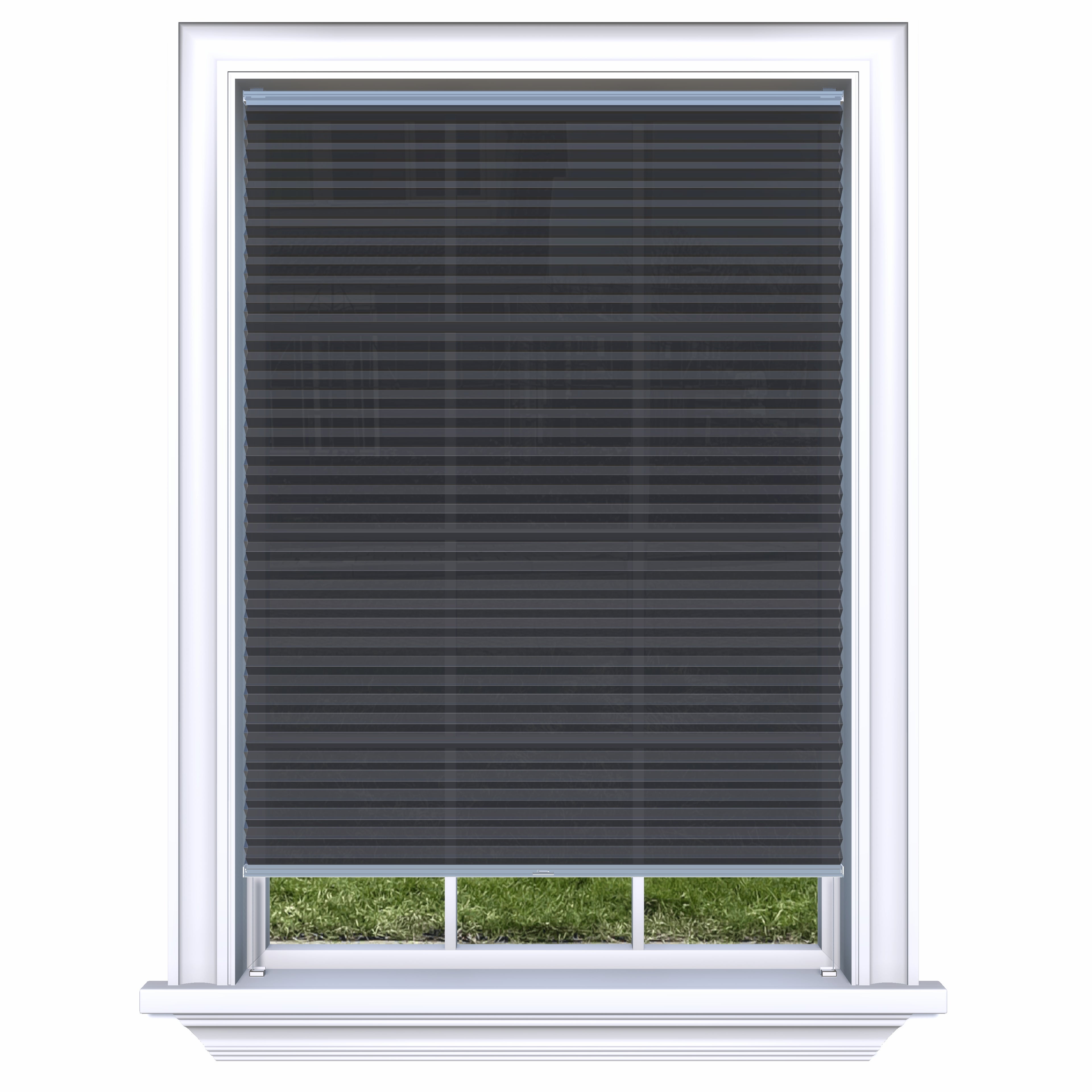 Honingraat Plisségordijn lichtdoorlatend - Pure antraciet