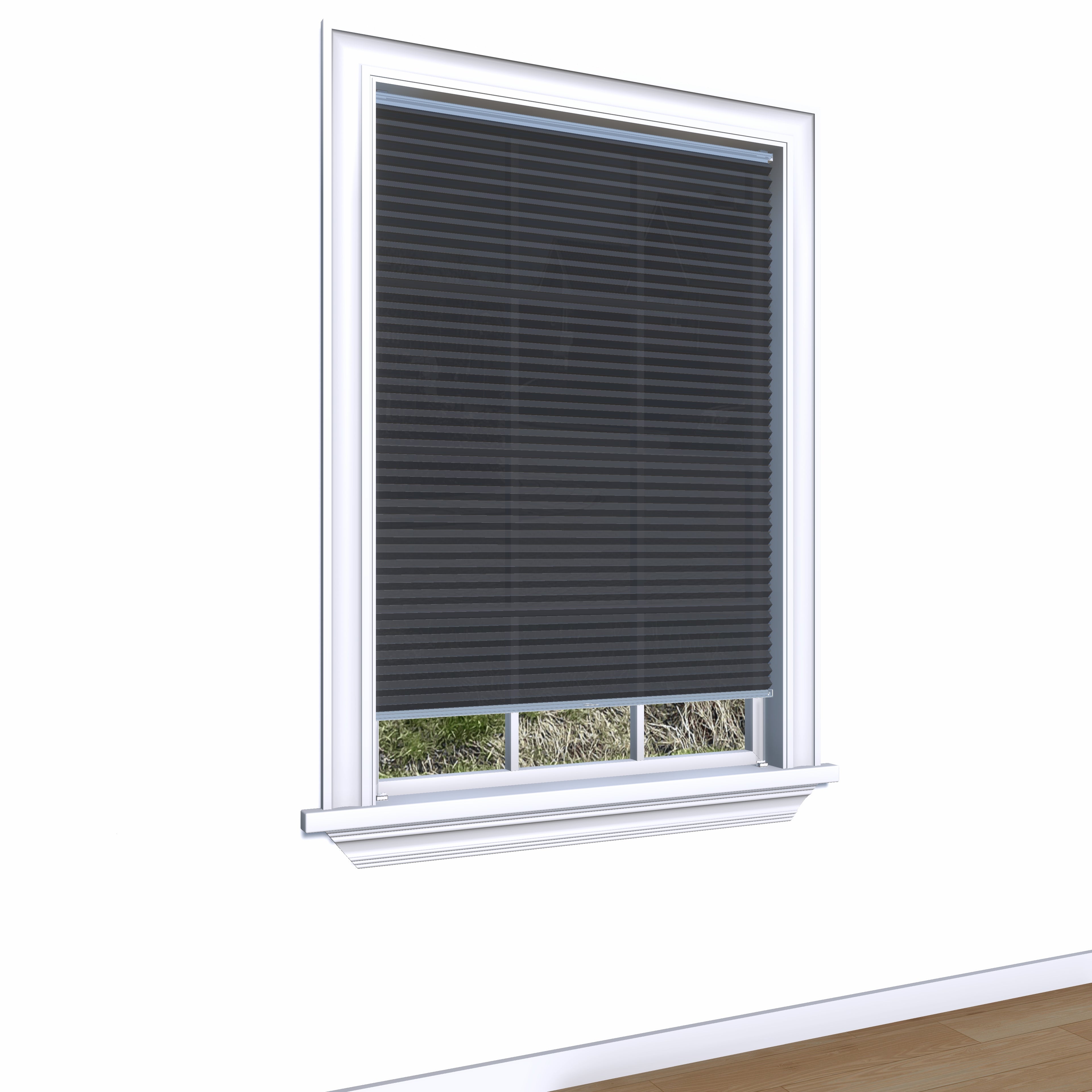 Honingraat Plisségordijn lichtdoorlatend - Pure antraciet