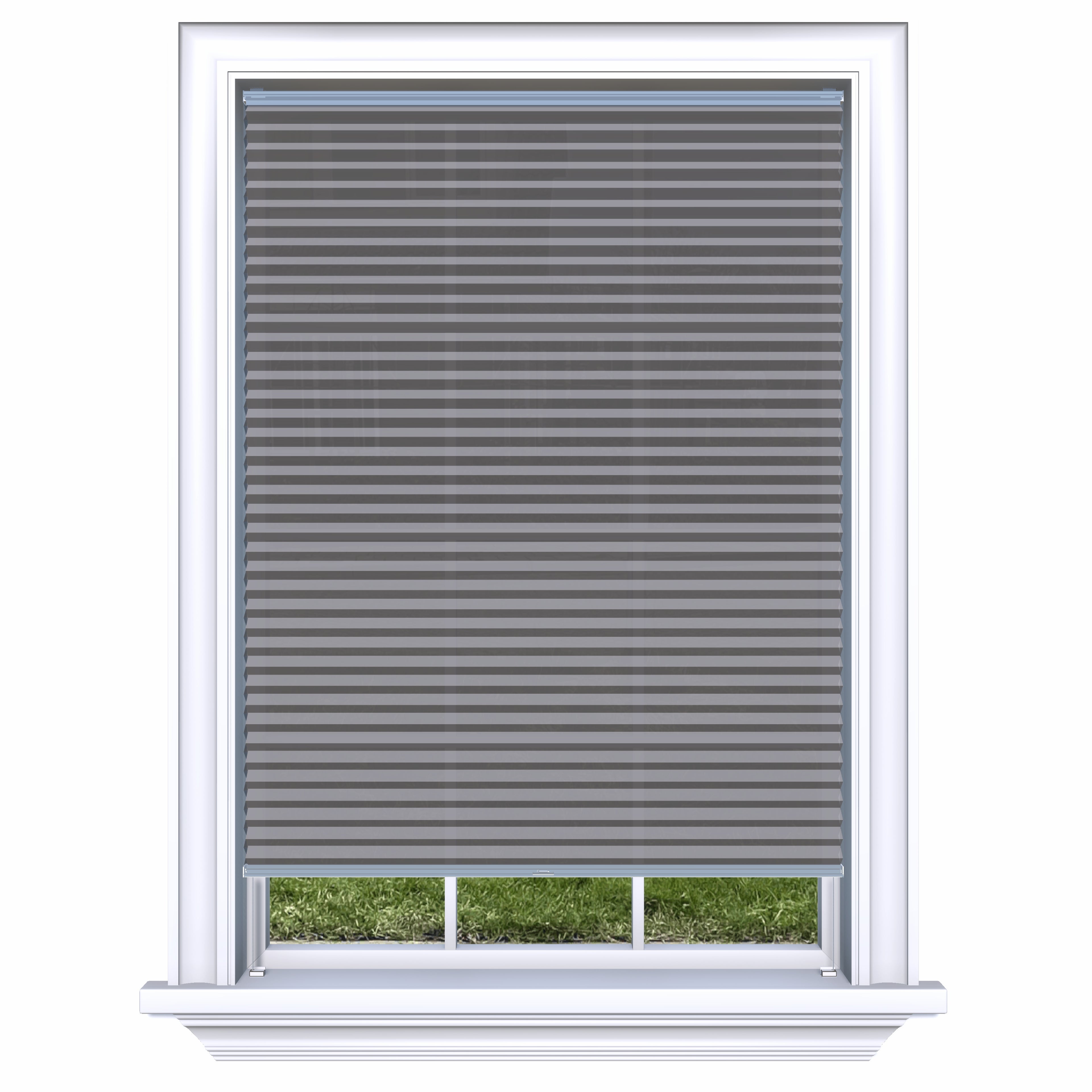 Honingraat Plisségordijn lichtdoorlatend - Aqua donkergrijs