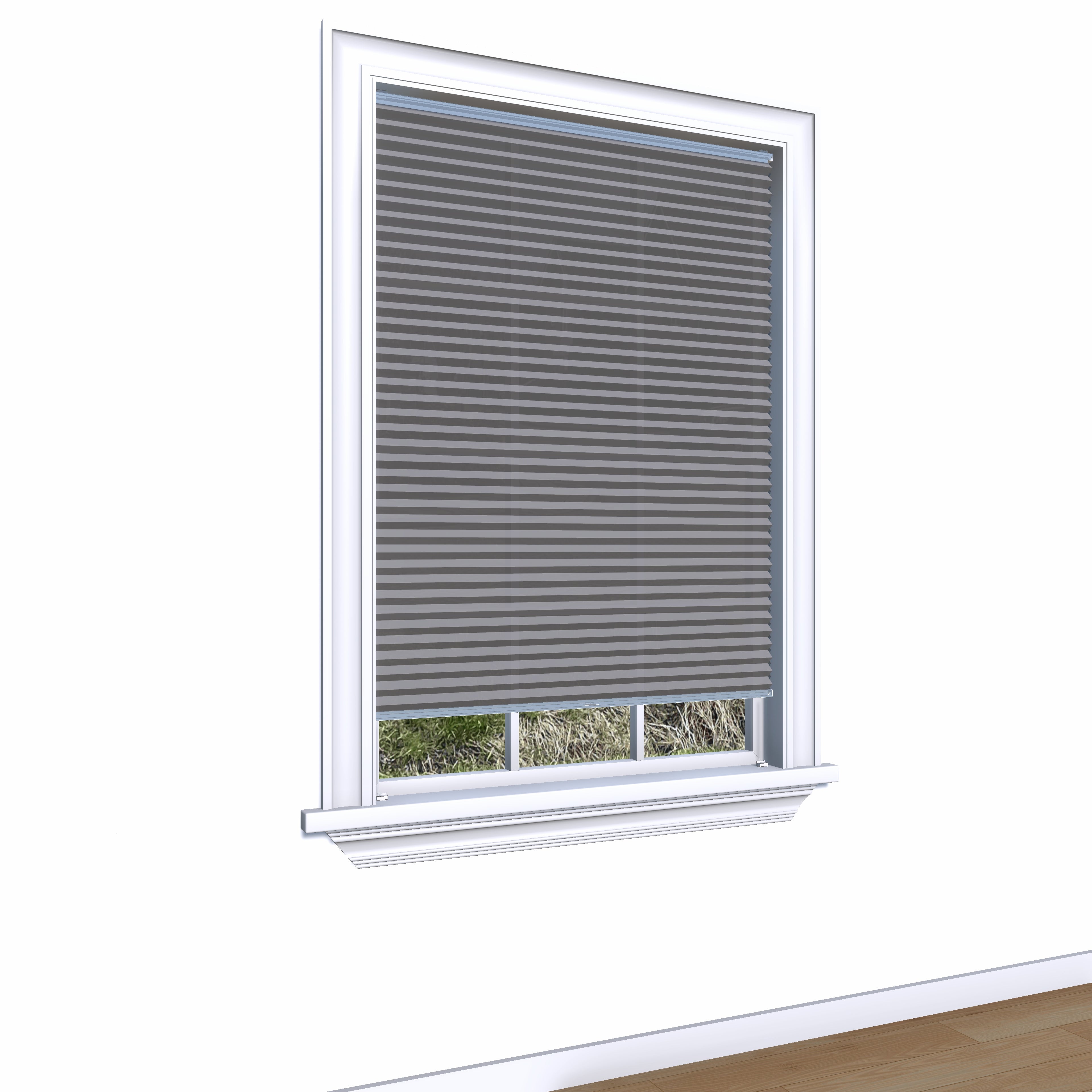 Honingraat Plisségordijn lichtdoorlatend - Aqua donkergrijs