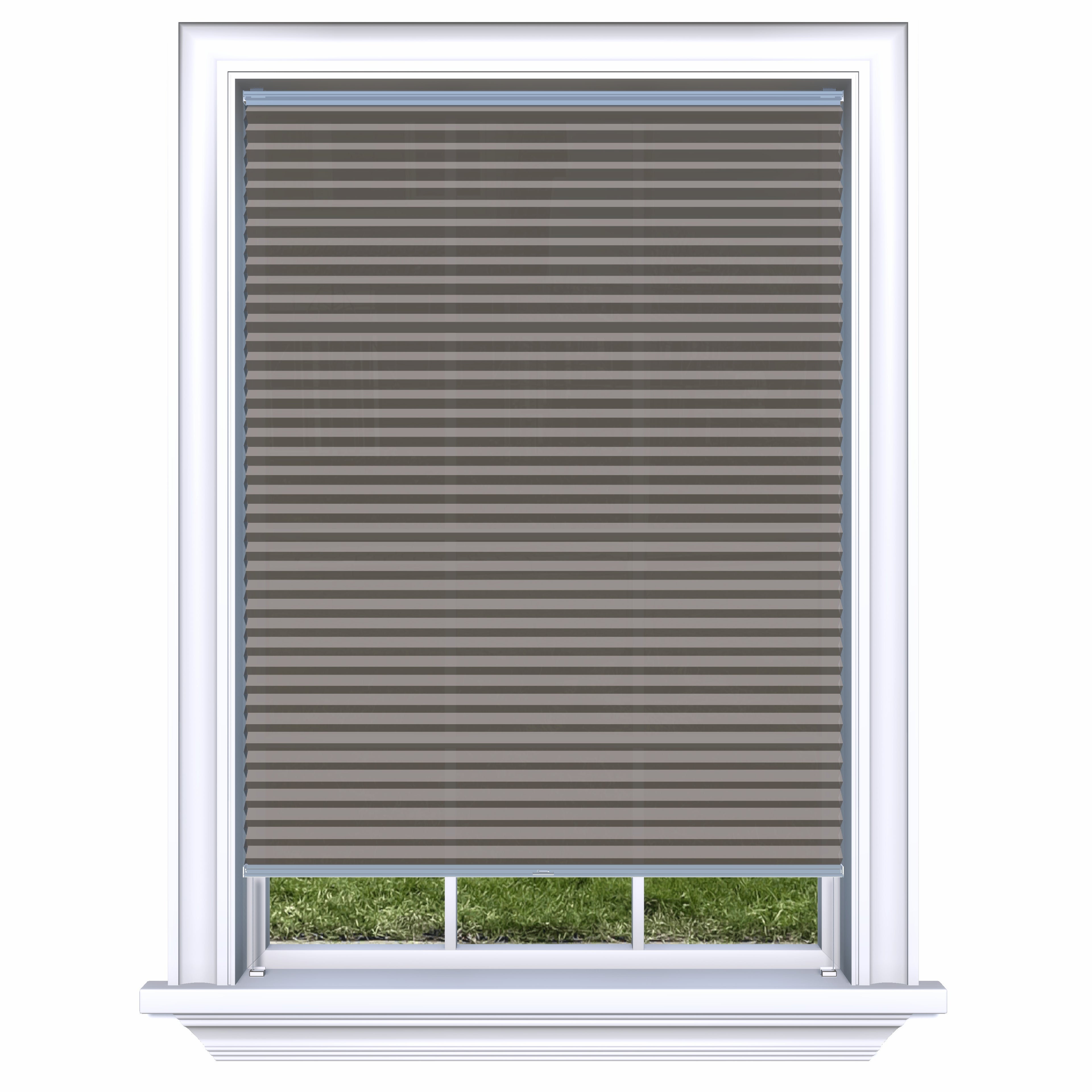 Honingraat Plisségordijn lichtdoorlatend - Aqua bruin