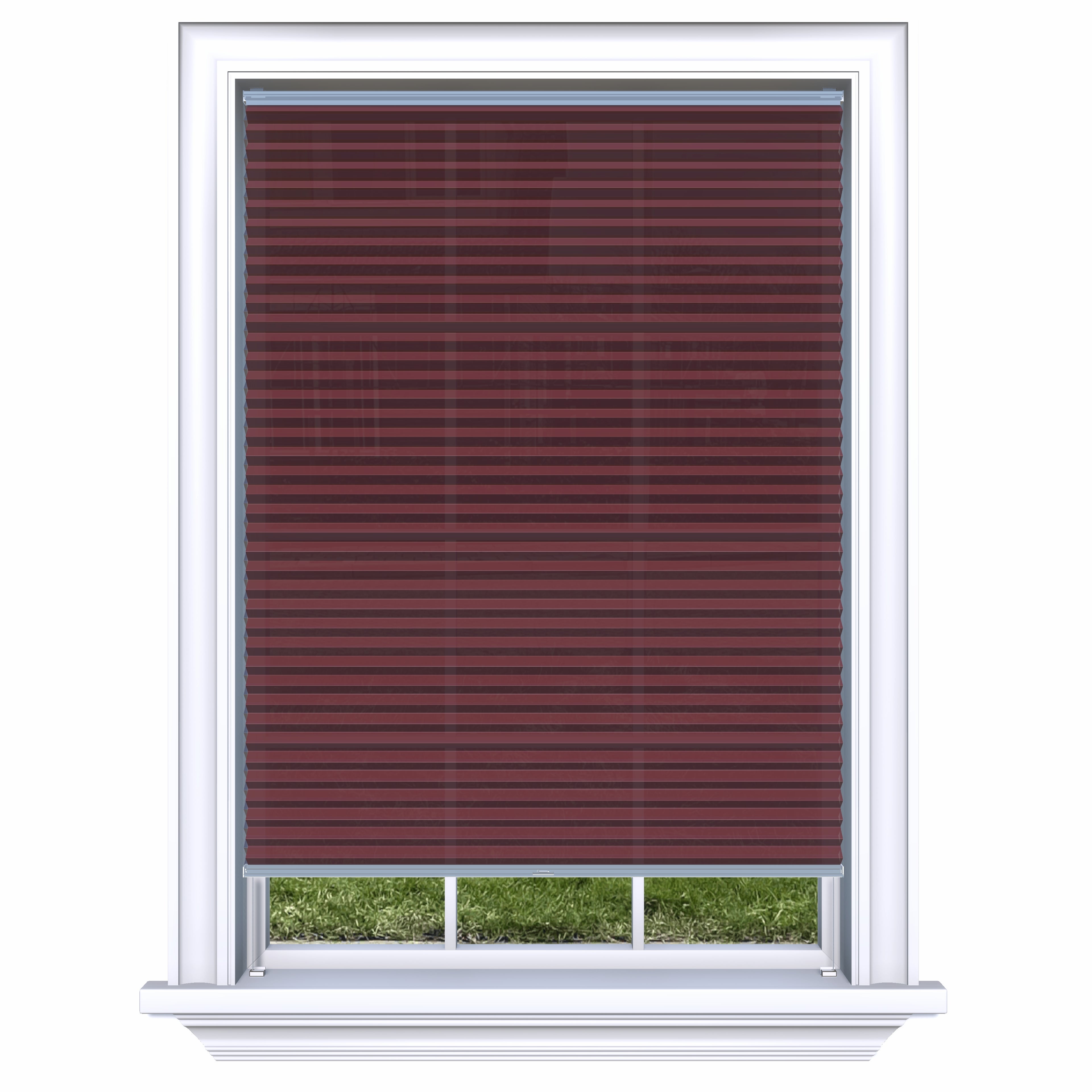 Honingraat Plisségordijn lichtdoorlatend - Luxury rood