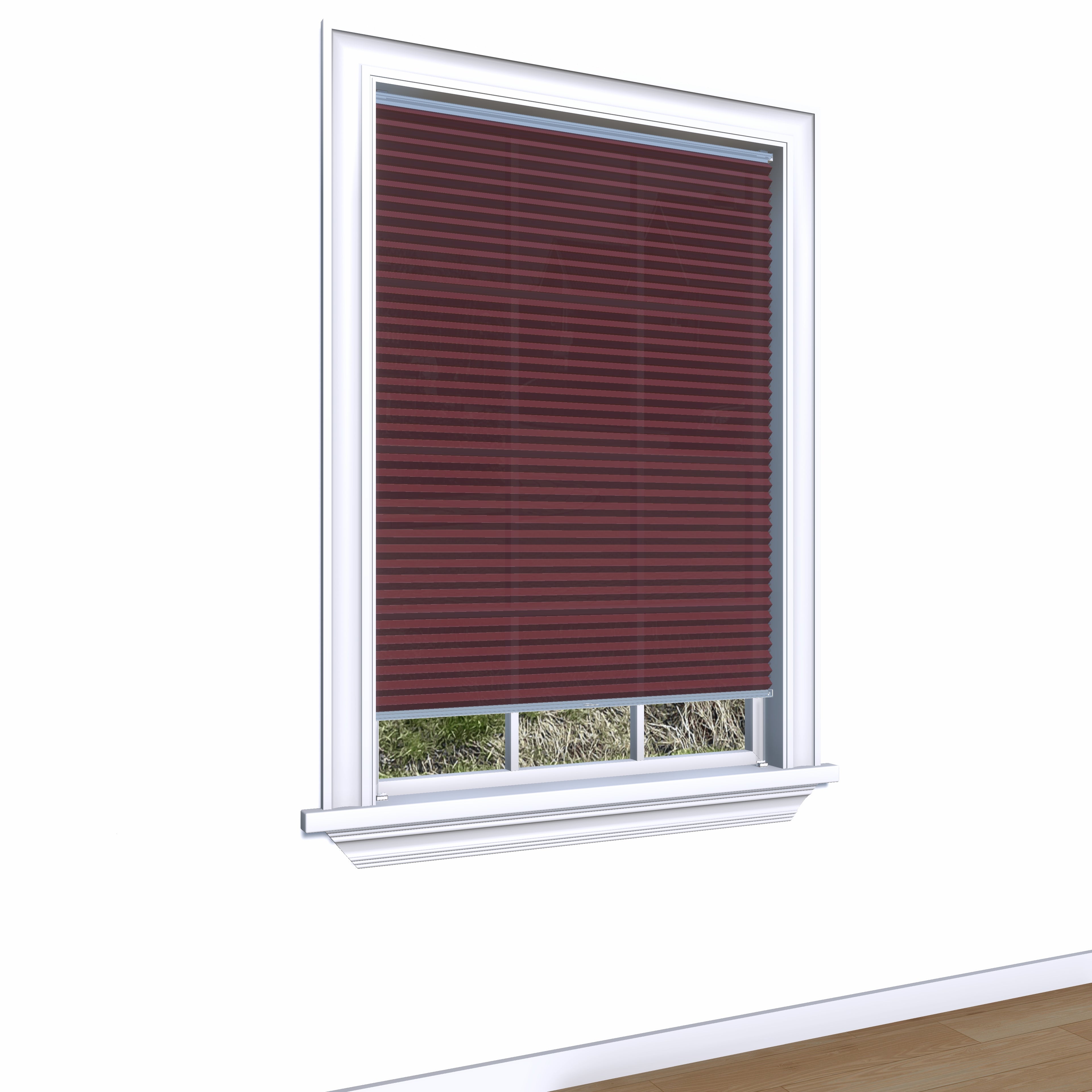 Honingraat Plisségordijn lichtdoorlatend - Luxury rood