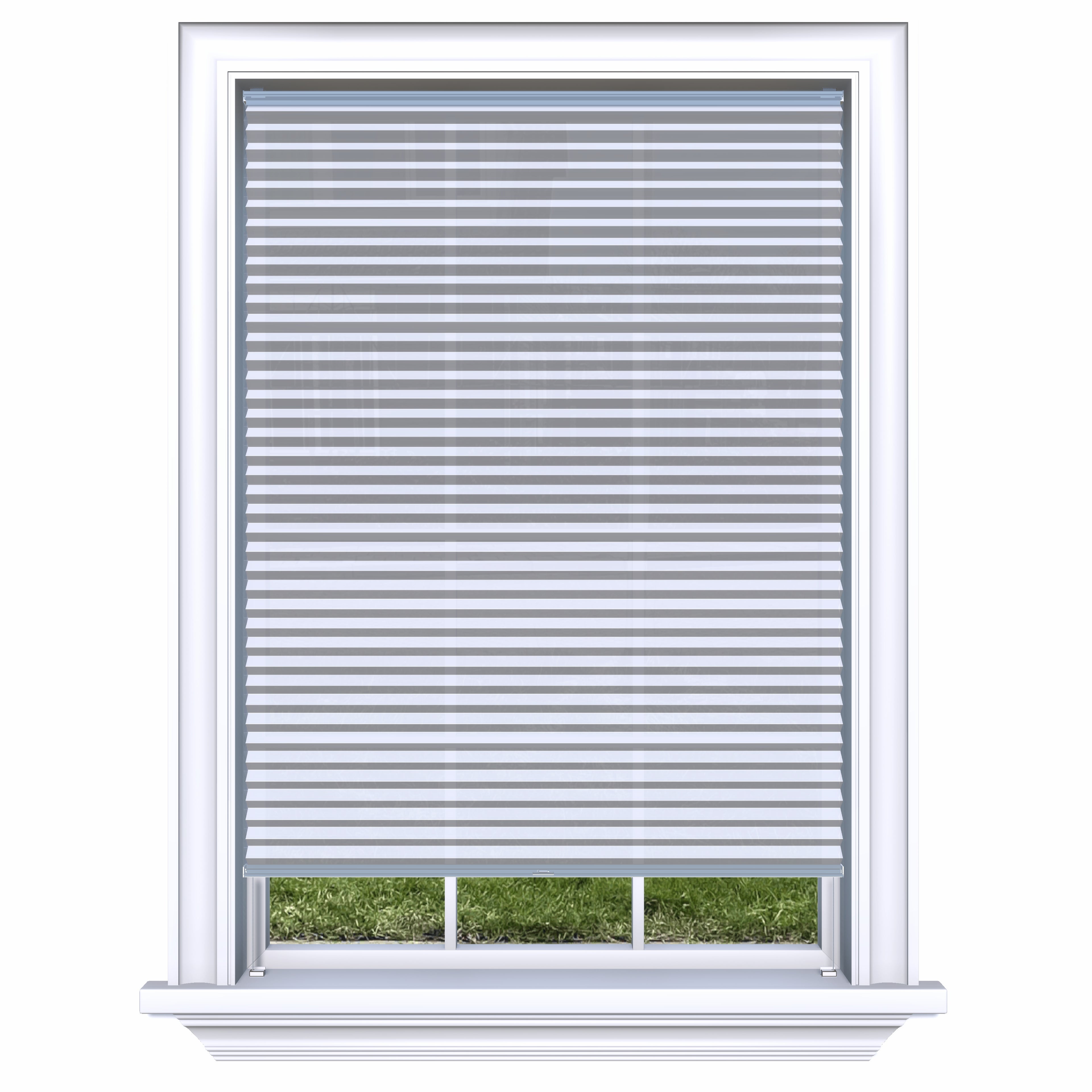 Honingraat Plisségordijn lichtdoorlatend - Pure wit