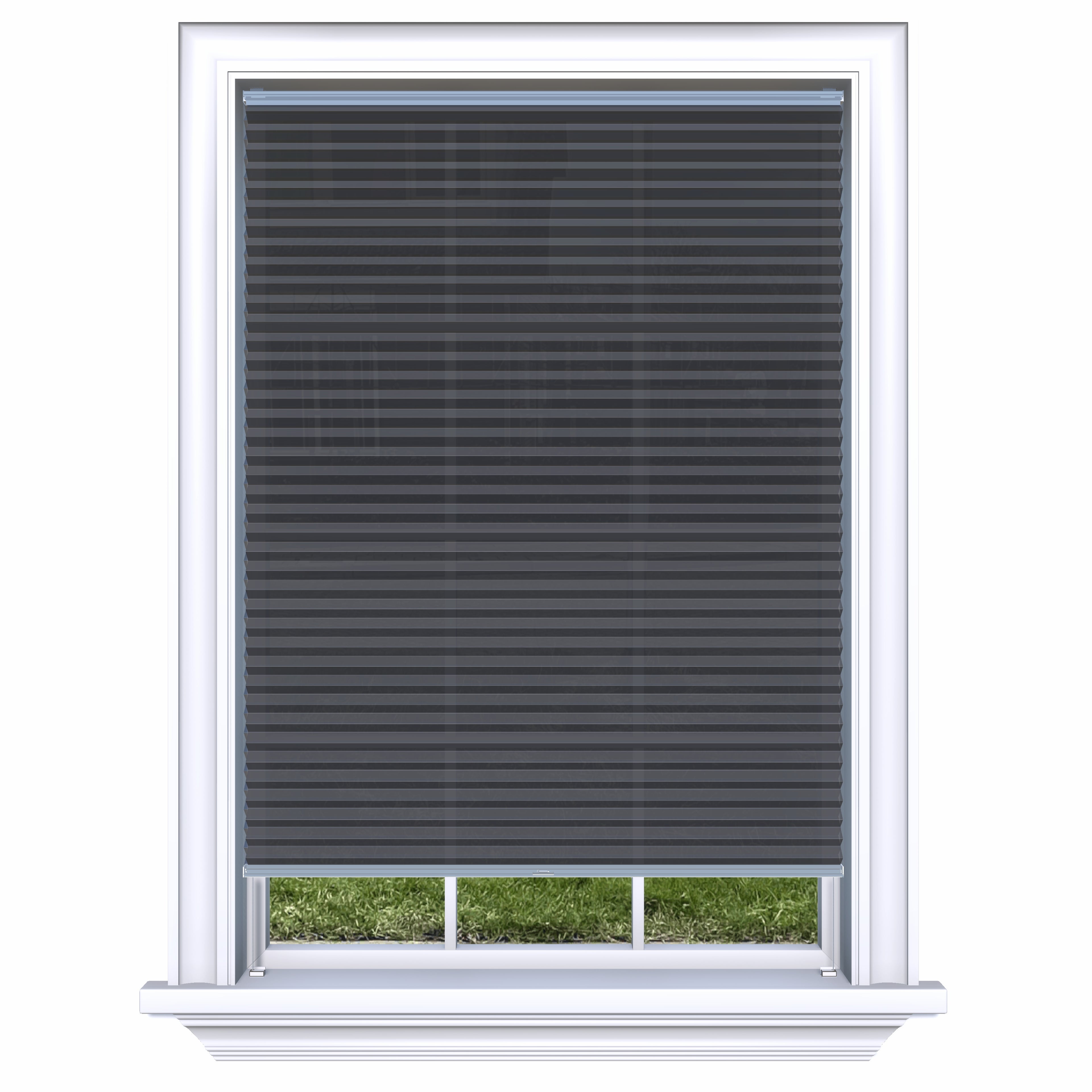 Honingraat Plisségordijn lichtdoorlatend - Pure zwart