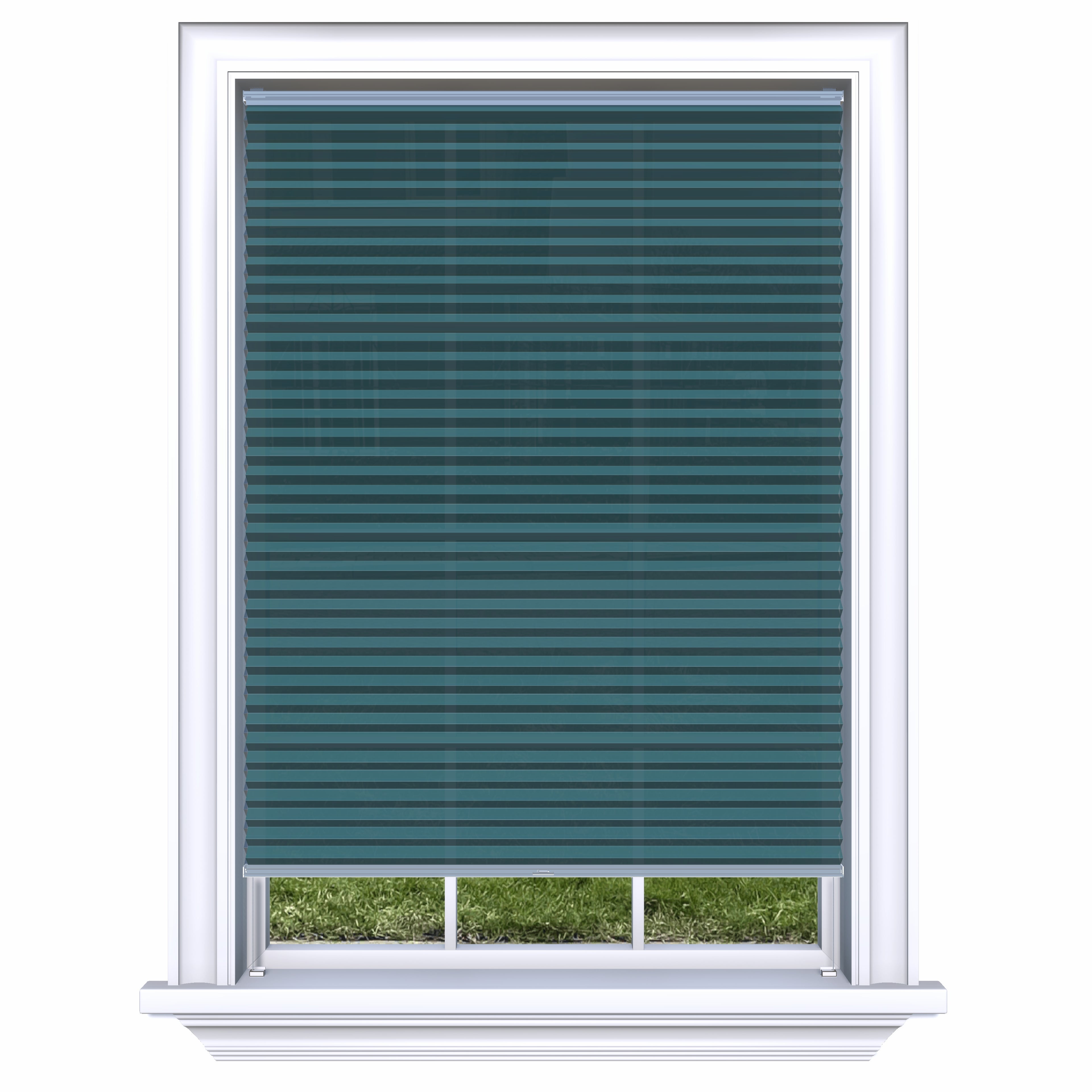 Honingraat Plisségordijn lichtdoorlatend - Luxury teal