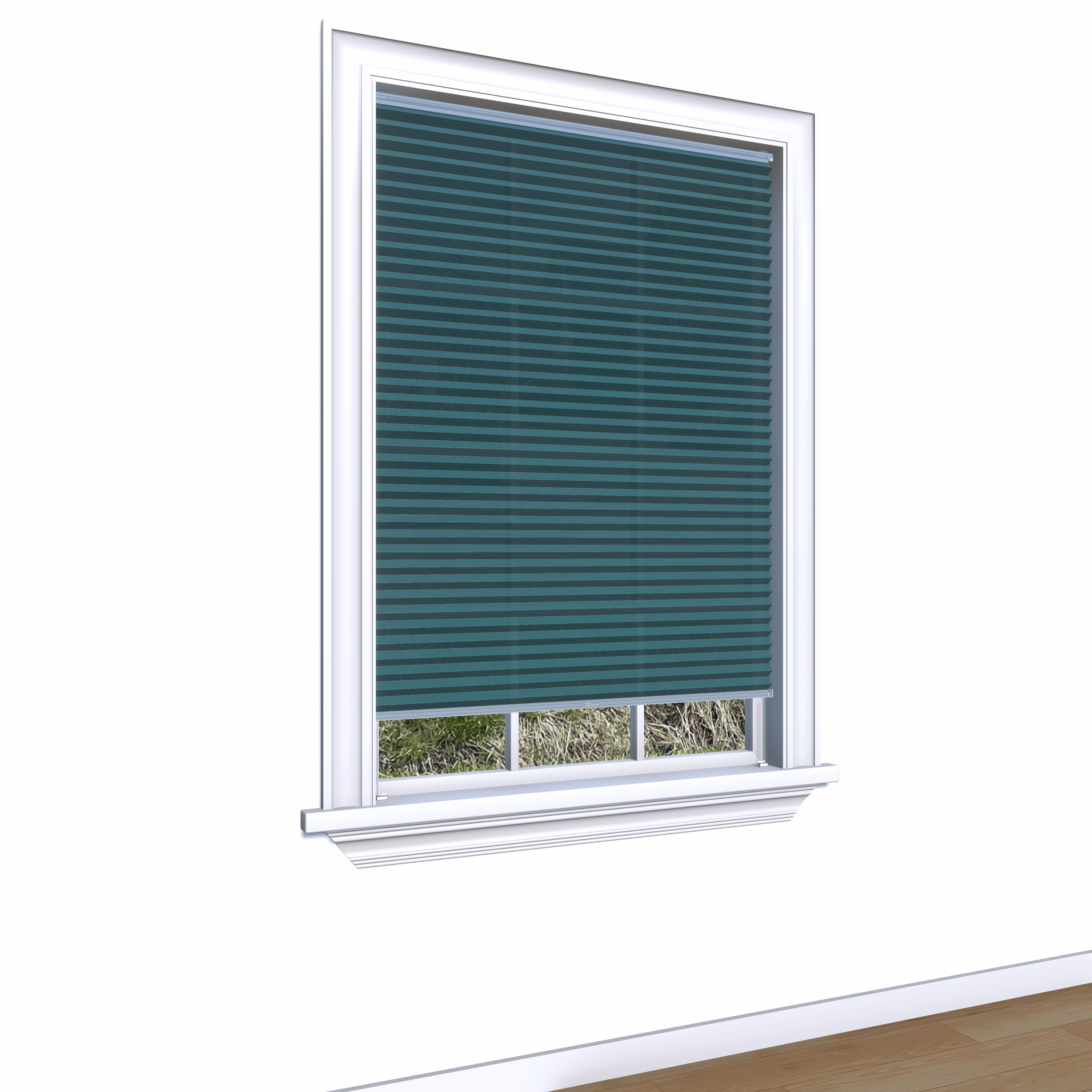 Honingraat Plisségordijn lichtdoorlatend - Luxury teal