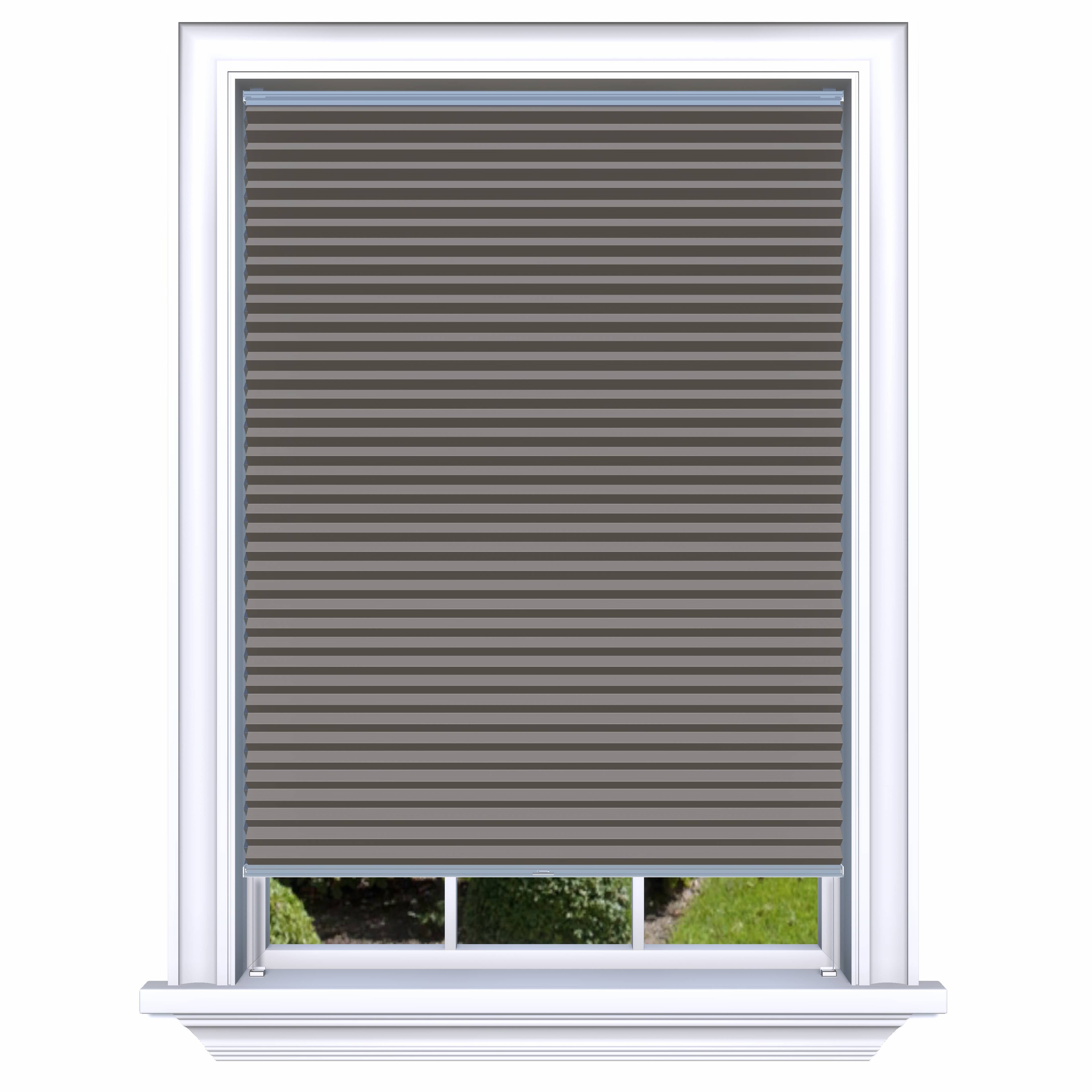 Honingraat Plisségordijn verduisterend - Aqua bruin