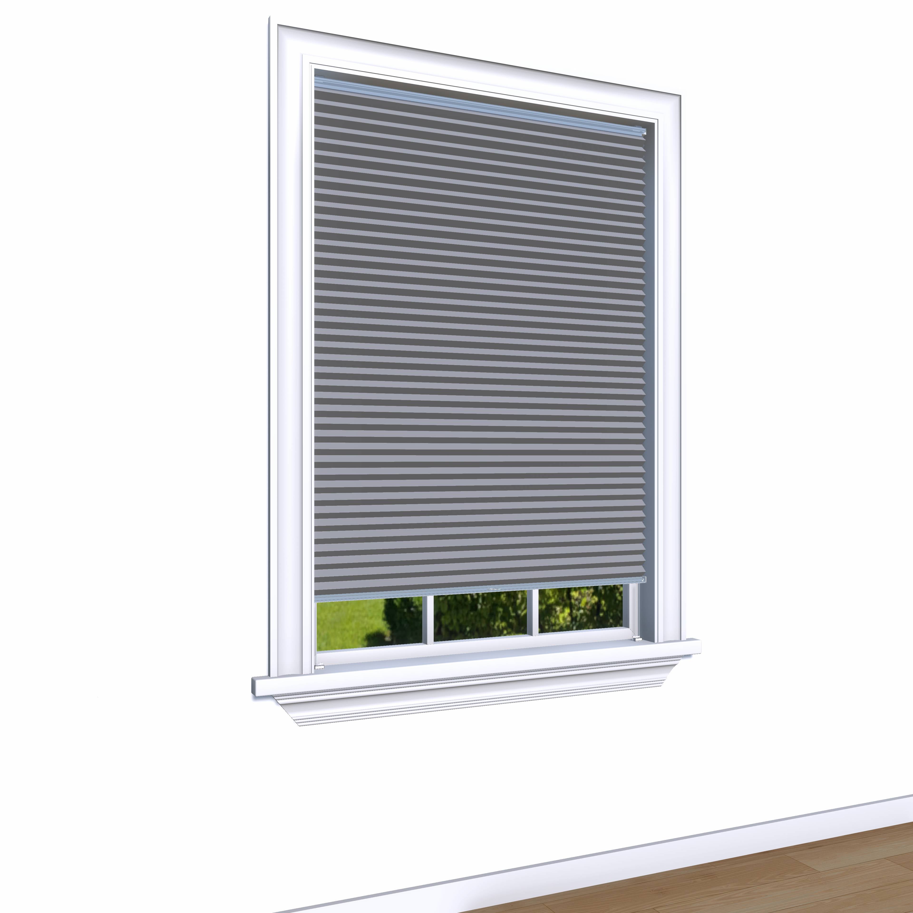 Honingraat Plisségordijn verduisterend - Aqua lichtgrijs 