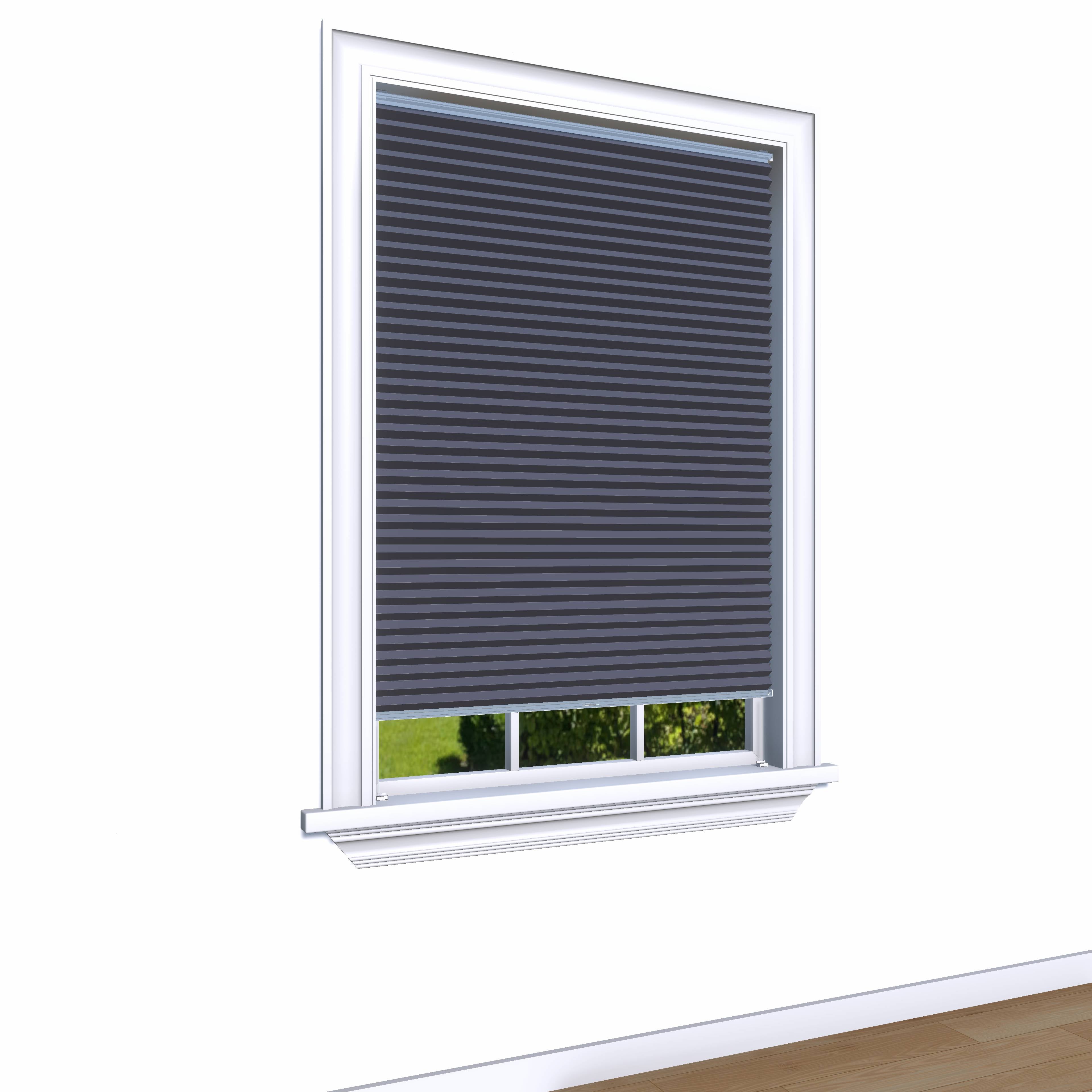 Honingraat Plisségordijn verduisterend - Double antraciet