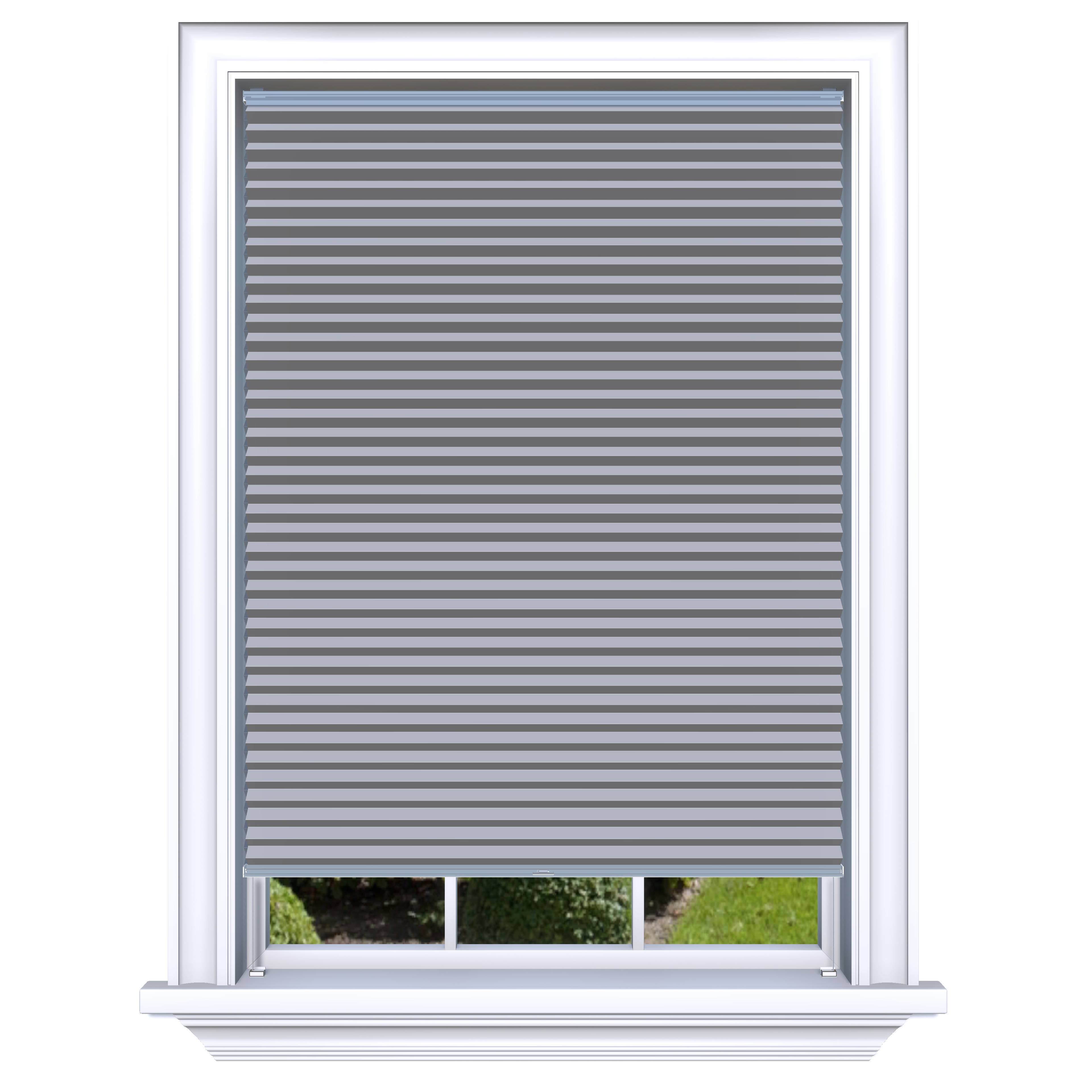 Honingraat Plisségordijn verduisterend - Double licht grijs