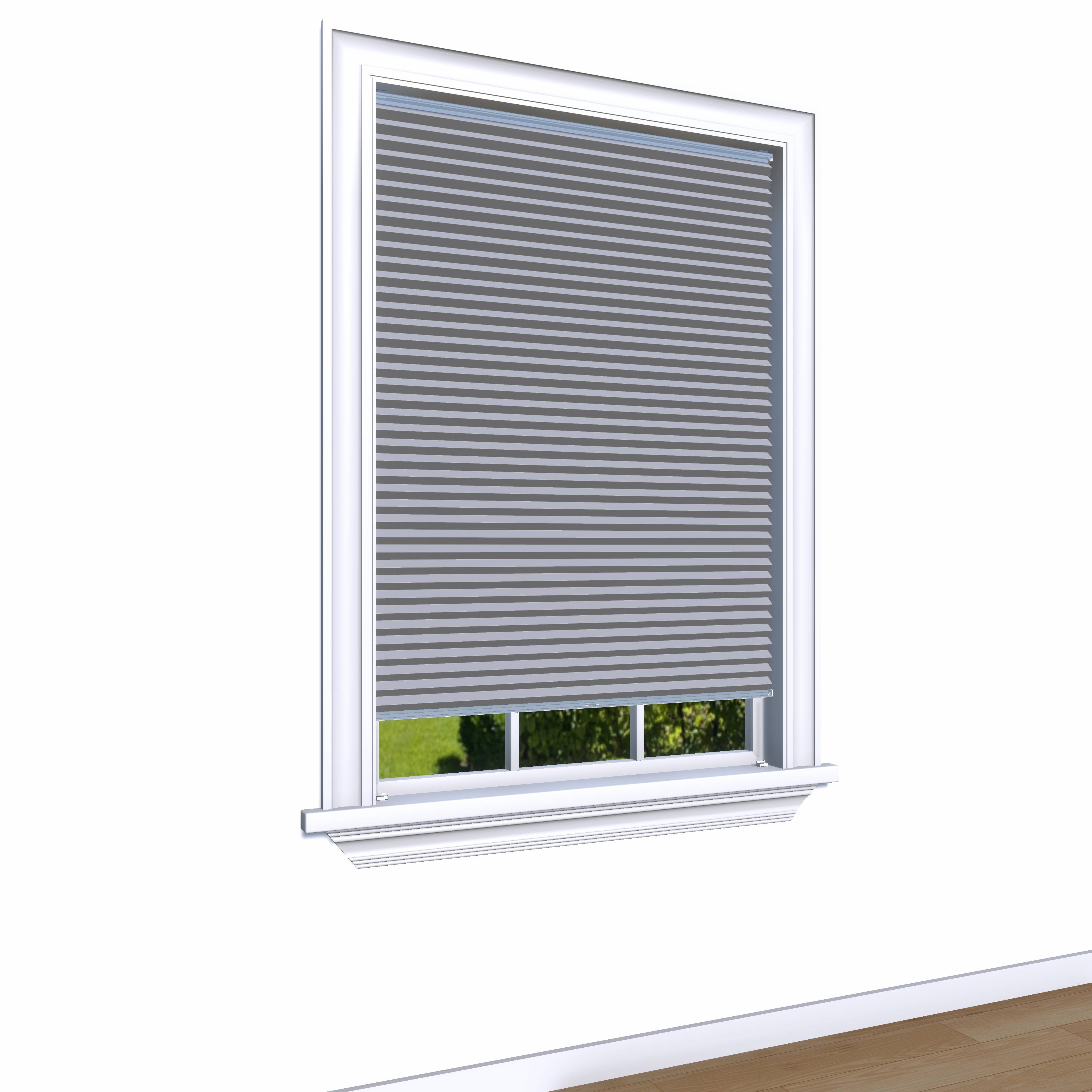 Honingraat Plisségordijn verduisterend - Double licht grijs