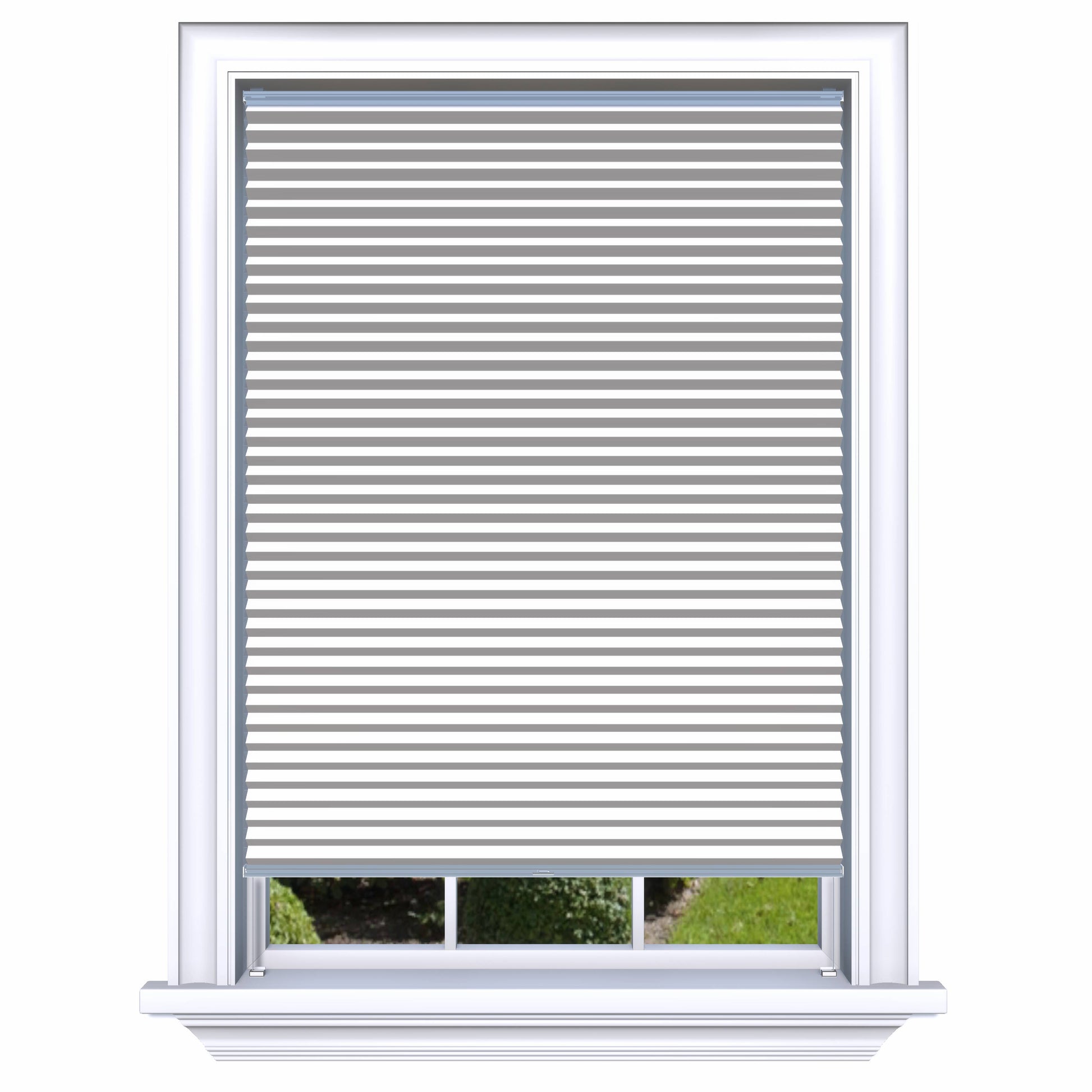 Honingraat Plisségordijn verduisterend - Double licht taupe