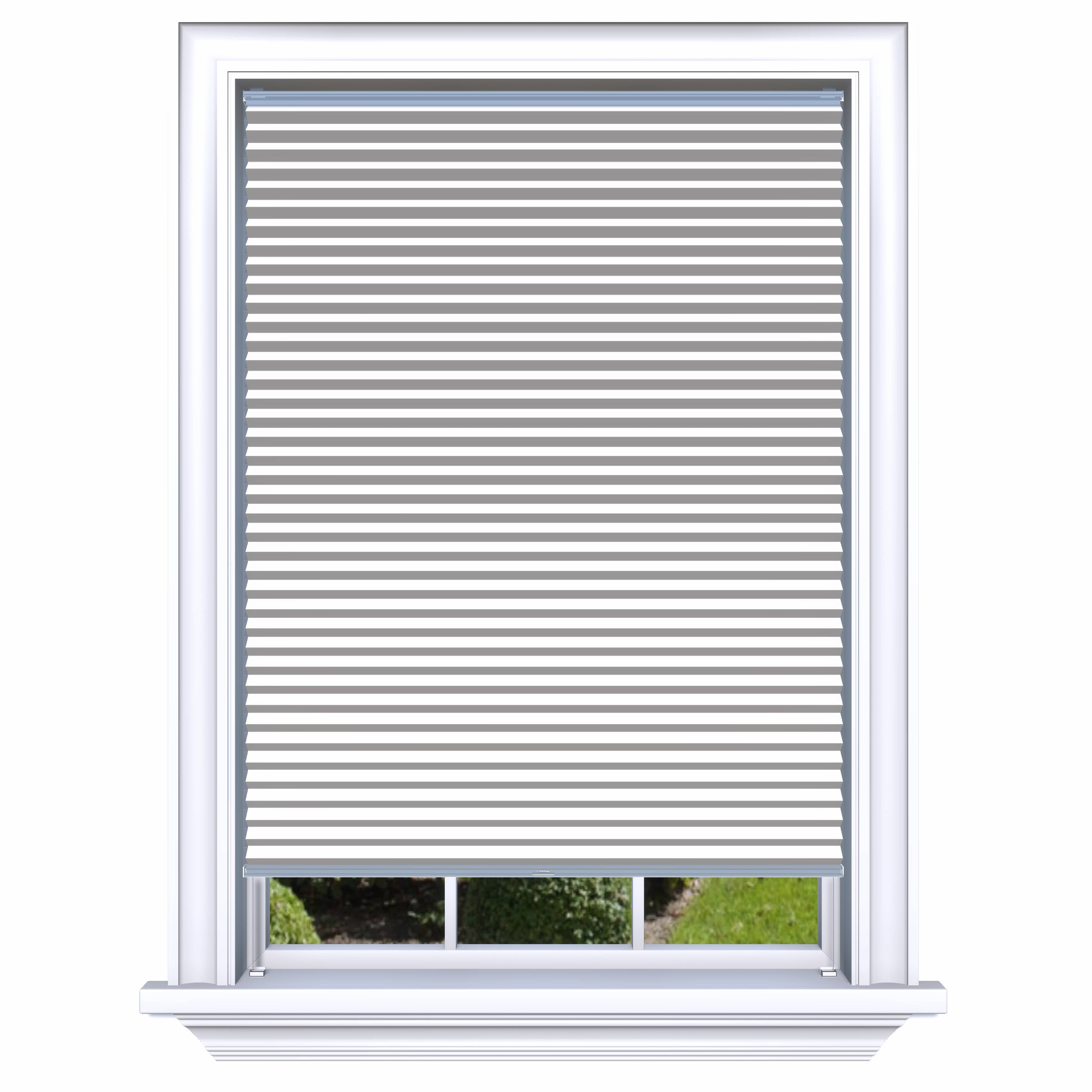 Honingraat Plisségordijn verduisterend - Double licht taupe