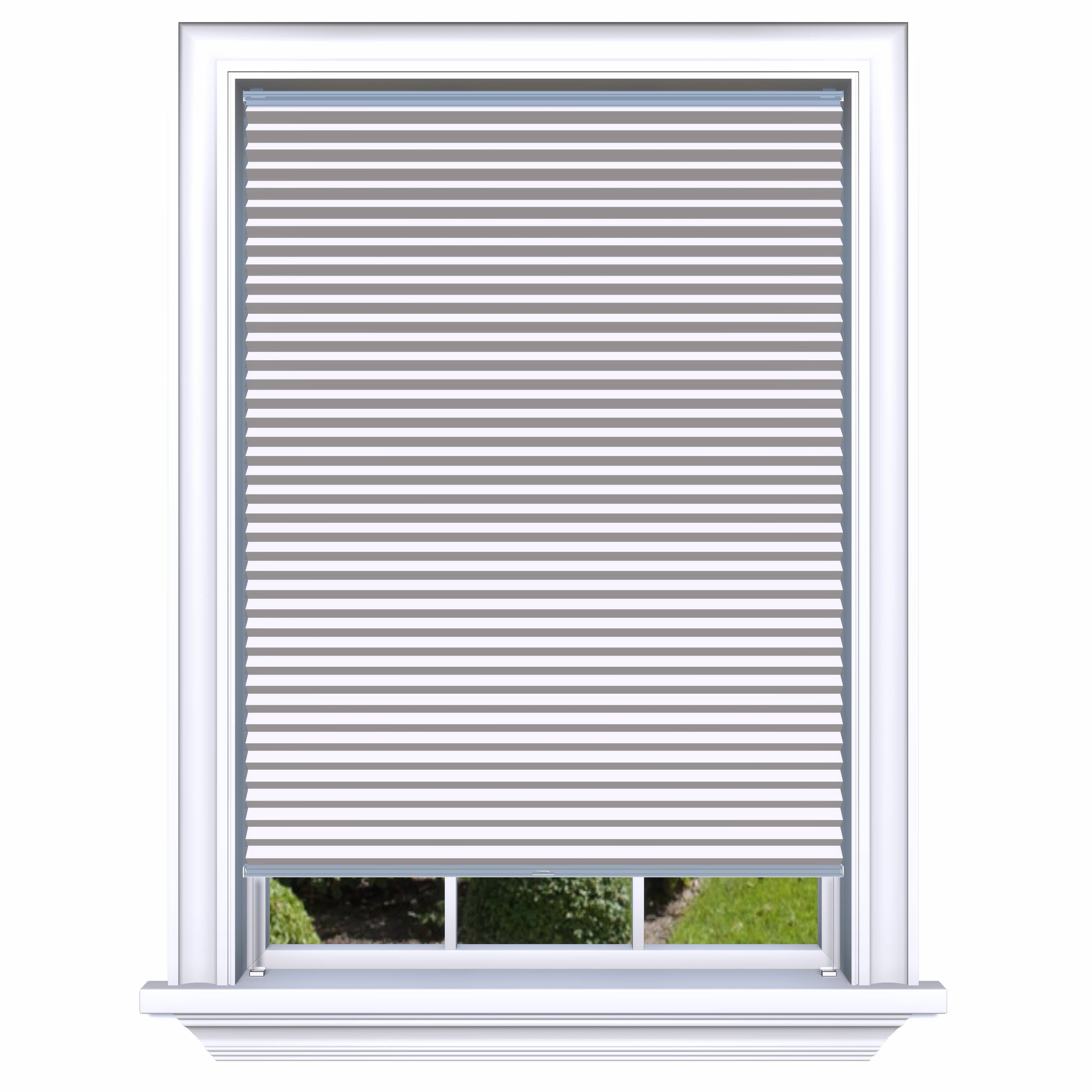 Honingraat Plisségordijn verduisterend - Double wit