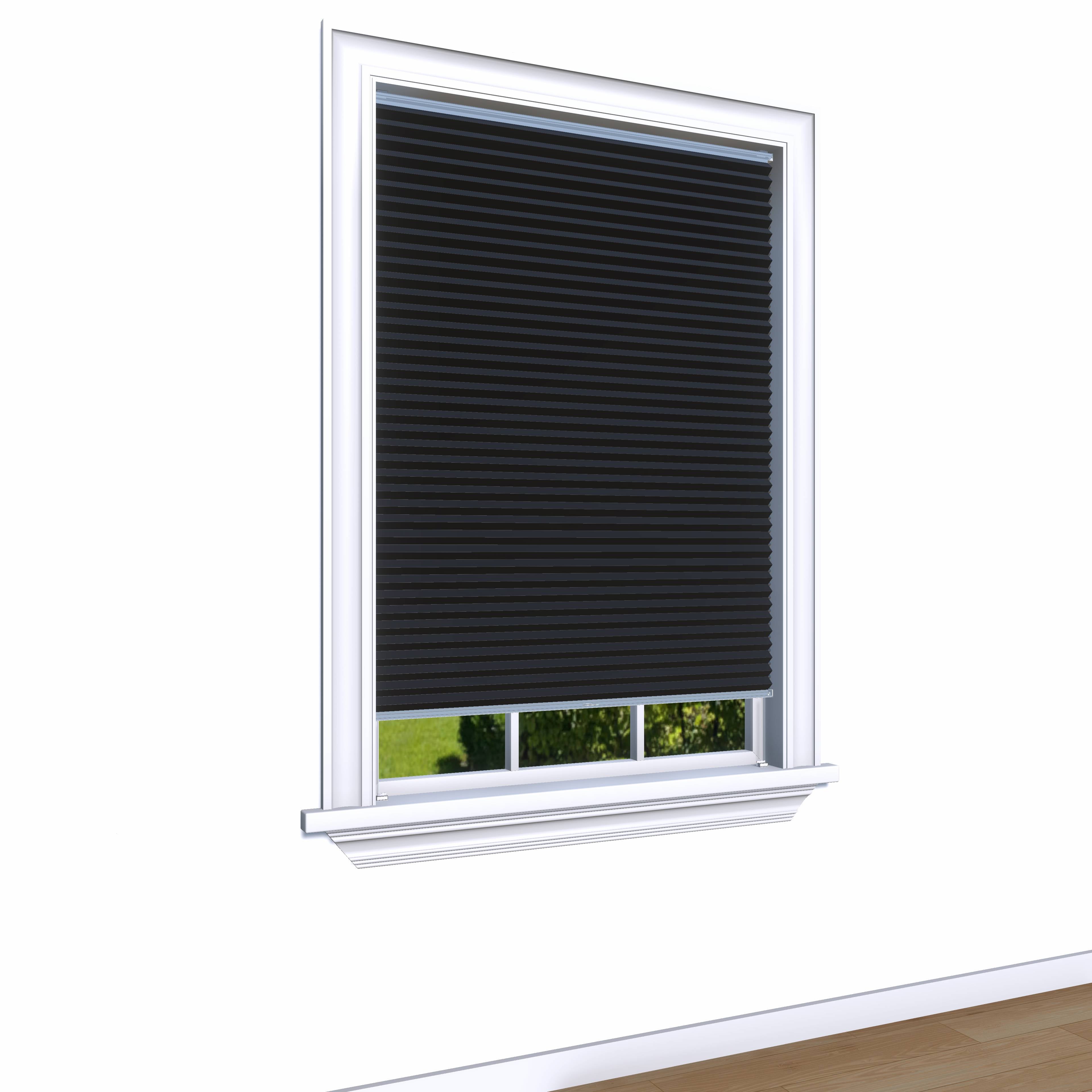 Honingraat Plisségordijn verduisterend - Double zwart