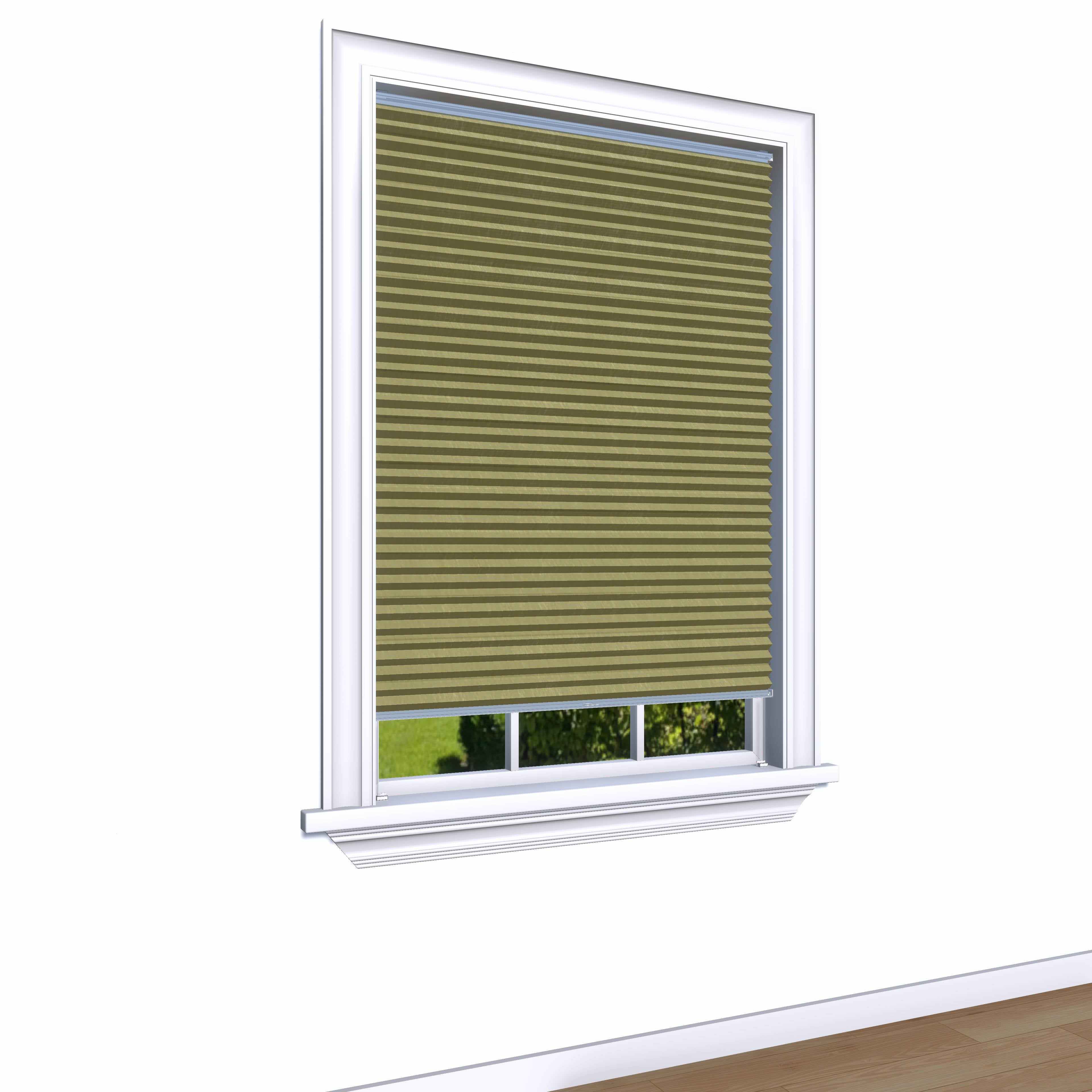 Honingraat Plisségordijn verduisterend - Pure geel