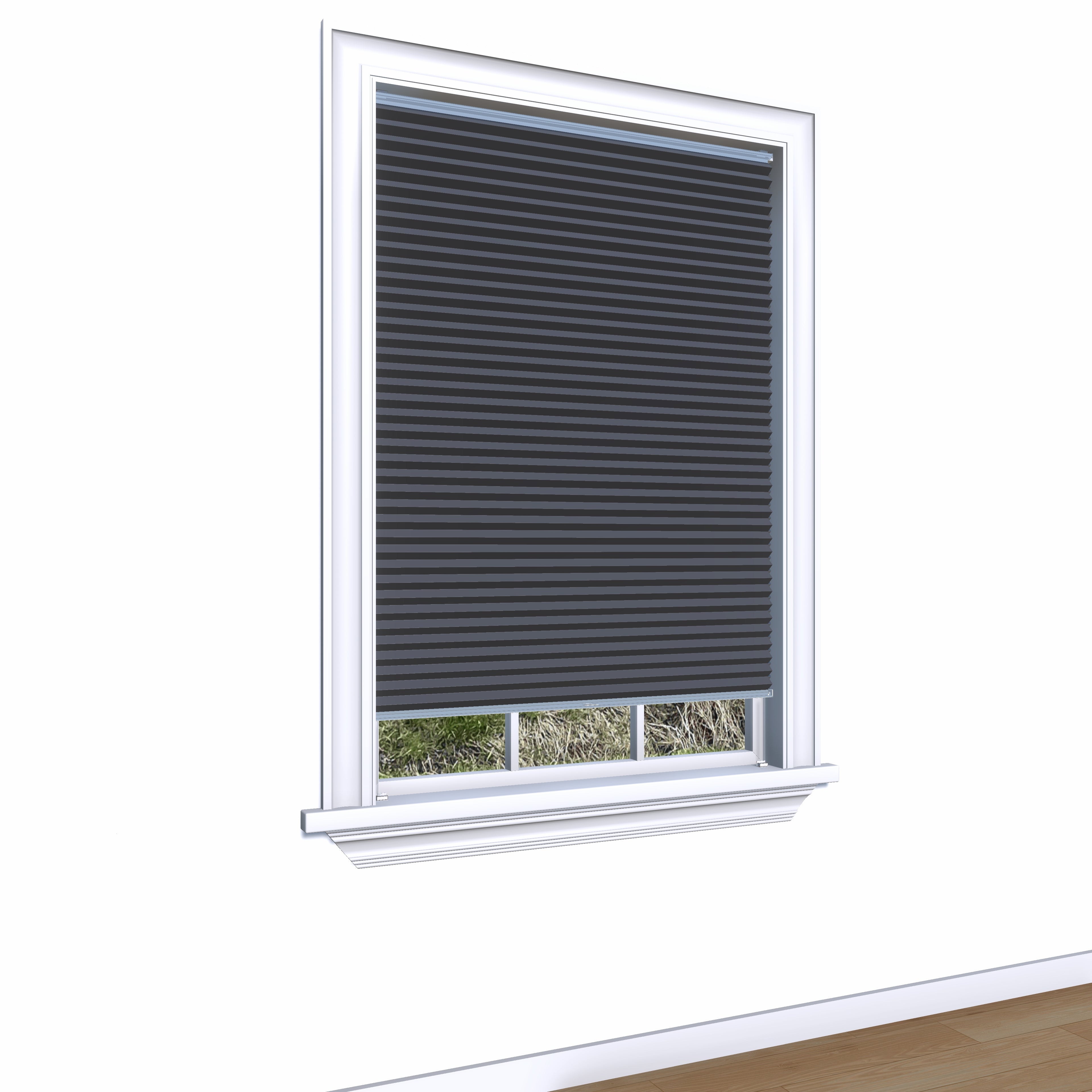 Honingraat Plisségordijn verduisterend - Pure antraciet