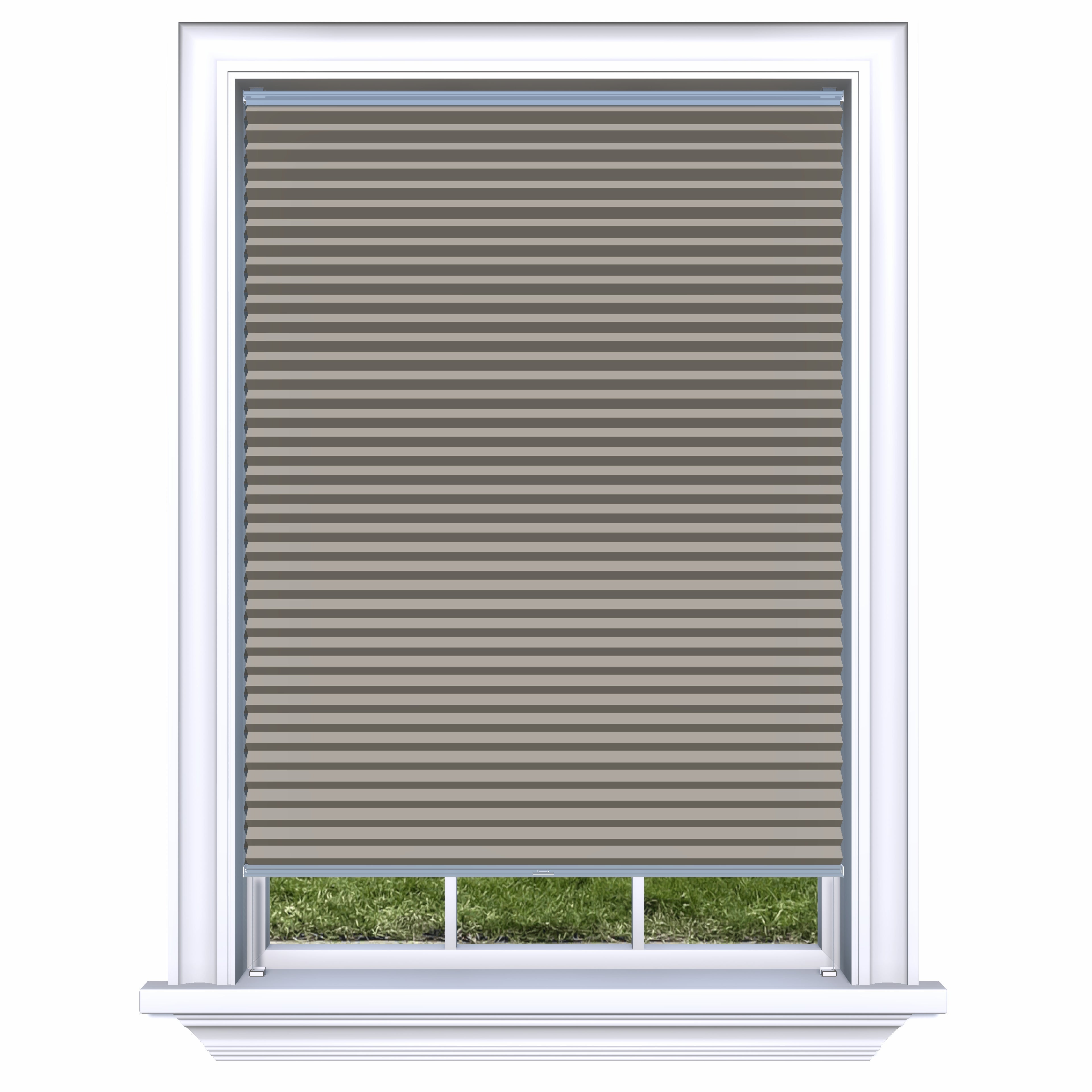 Honingraat Plisségordijn verduisterend - Aqua crème