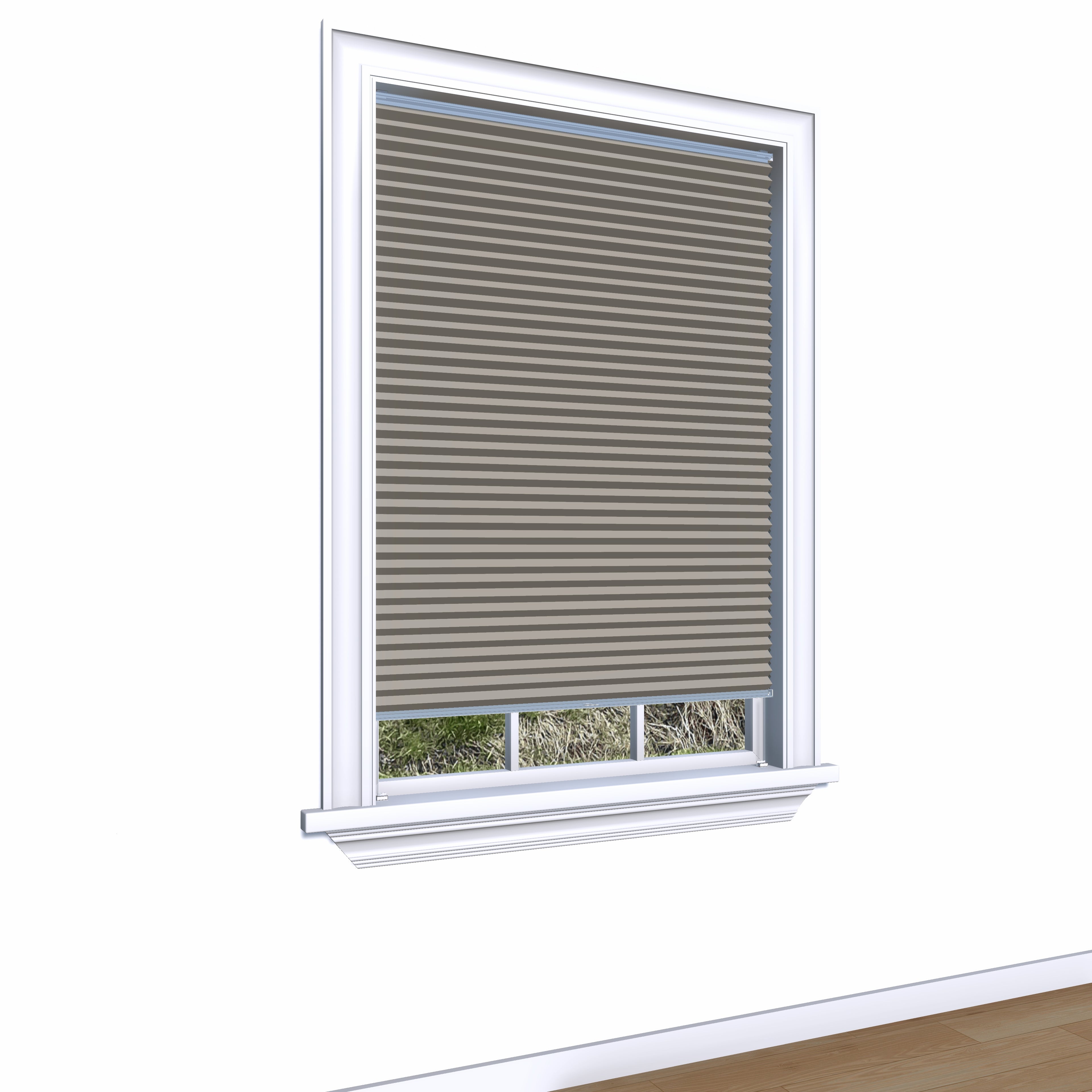 Honingraat Plisségordijn verduisterend - Aqua lichtbruin