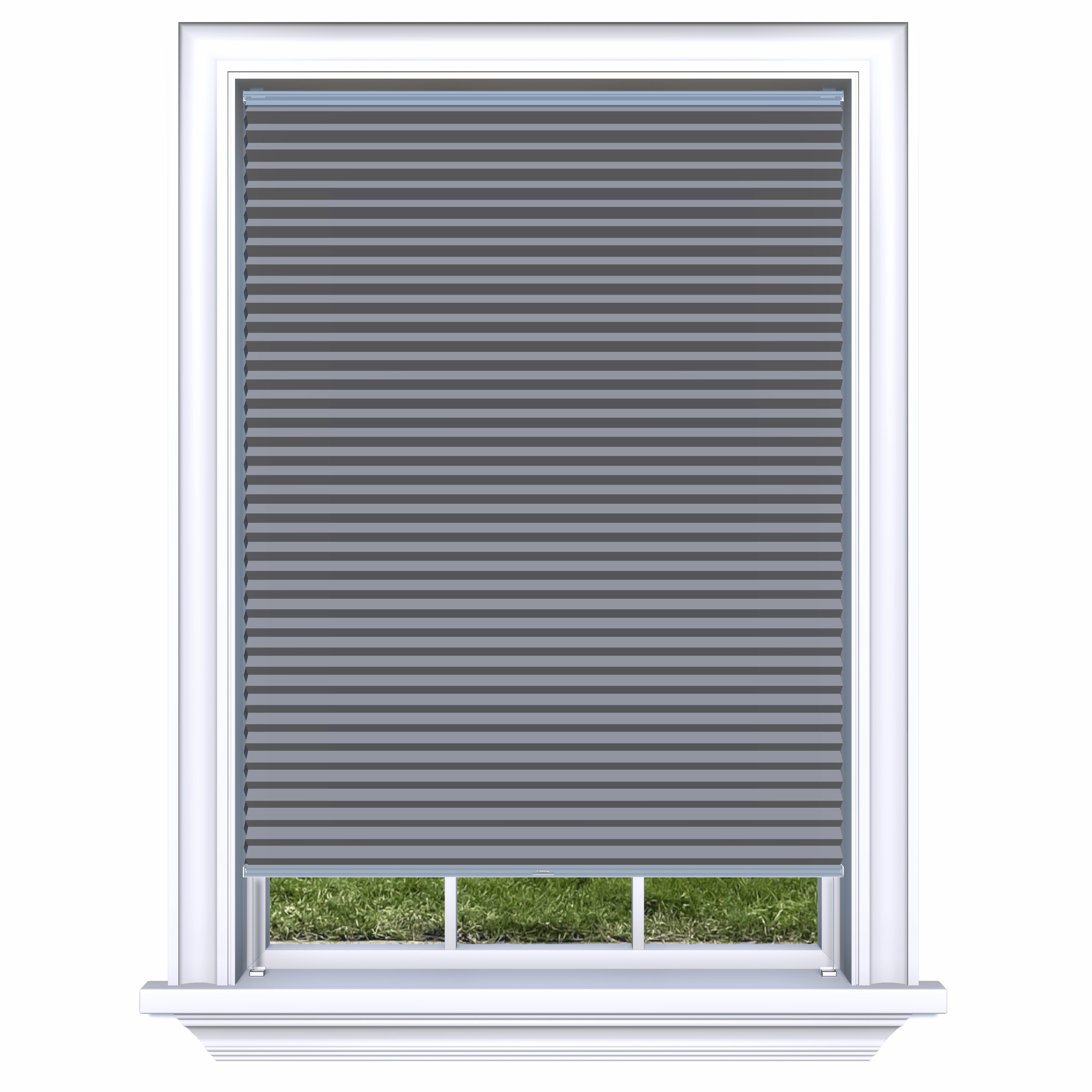 Honingraat Plisségordijn verduisterend - Pure grijs