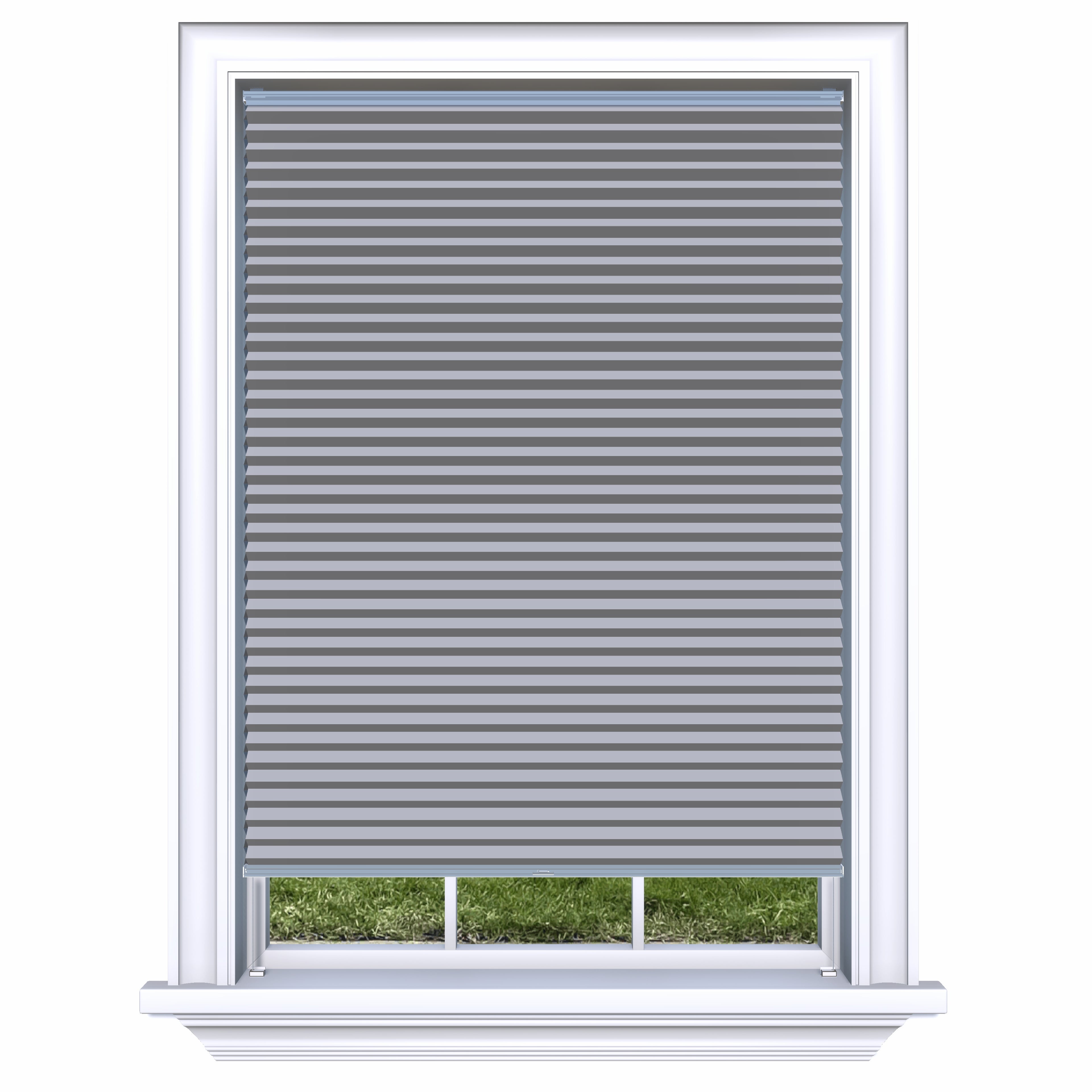 Honingraat Plisségordijn verduisterend - Pure lichtgrijs