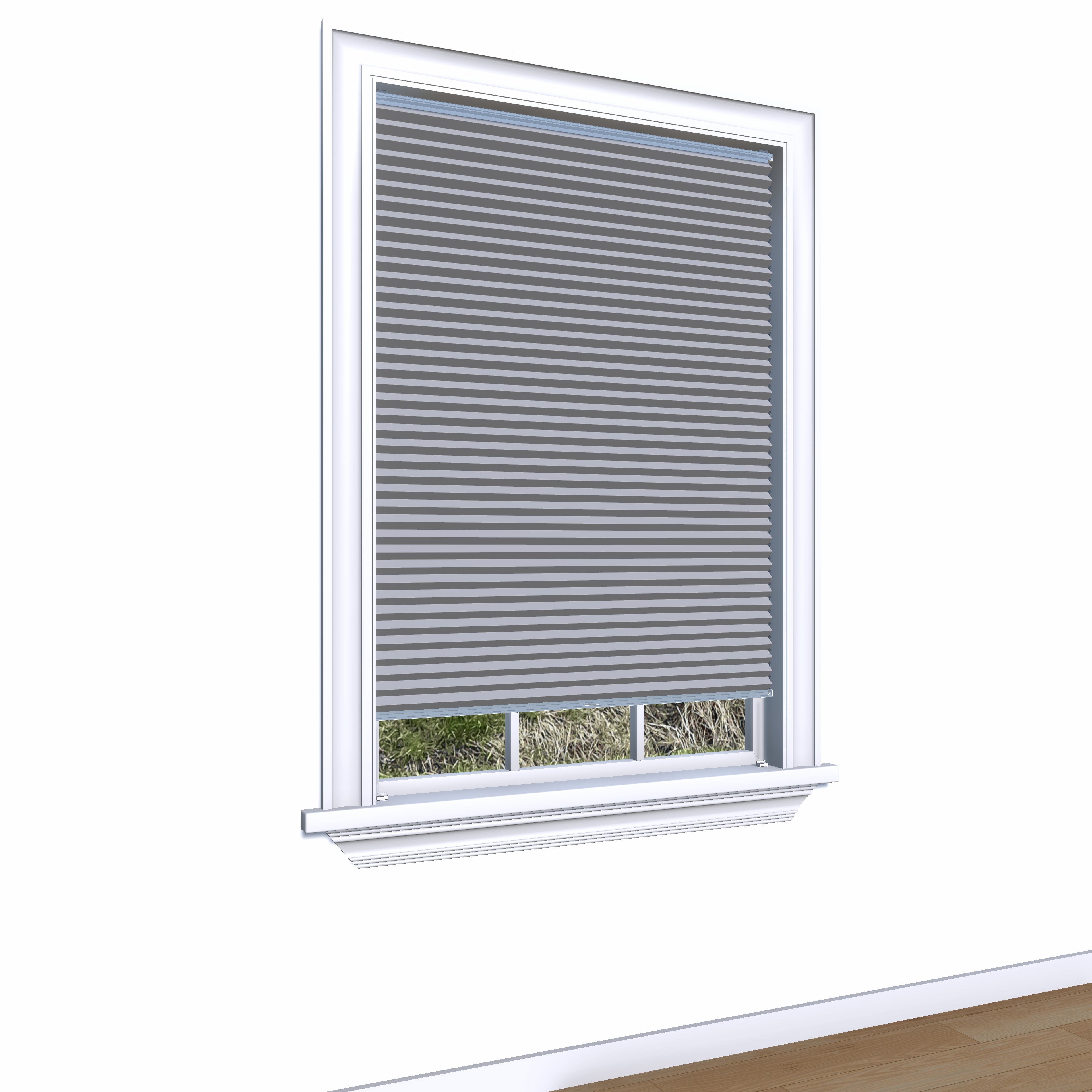 Honingraat Plisségordijn verduisterend - Pure lichtgrijs