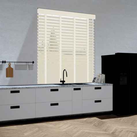 Lindehout jaloezie - Crème