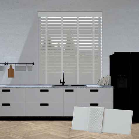 Lindehout jaloezie - Grijs