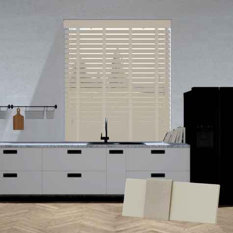 Lindehout jaloezie - Taupe